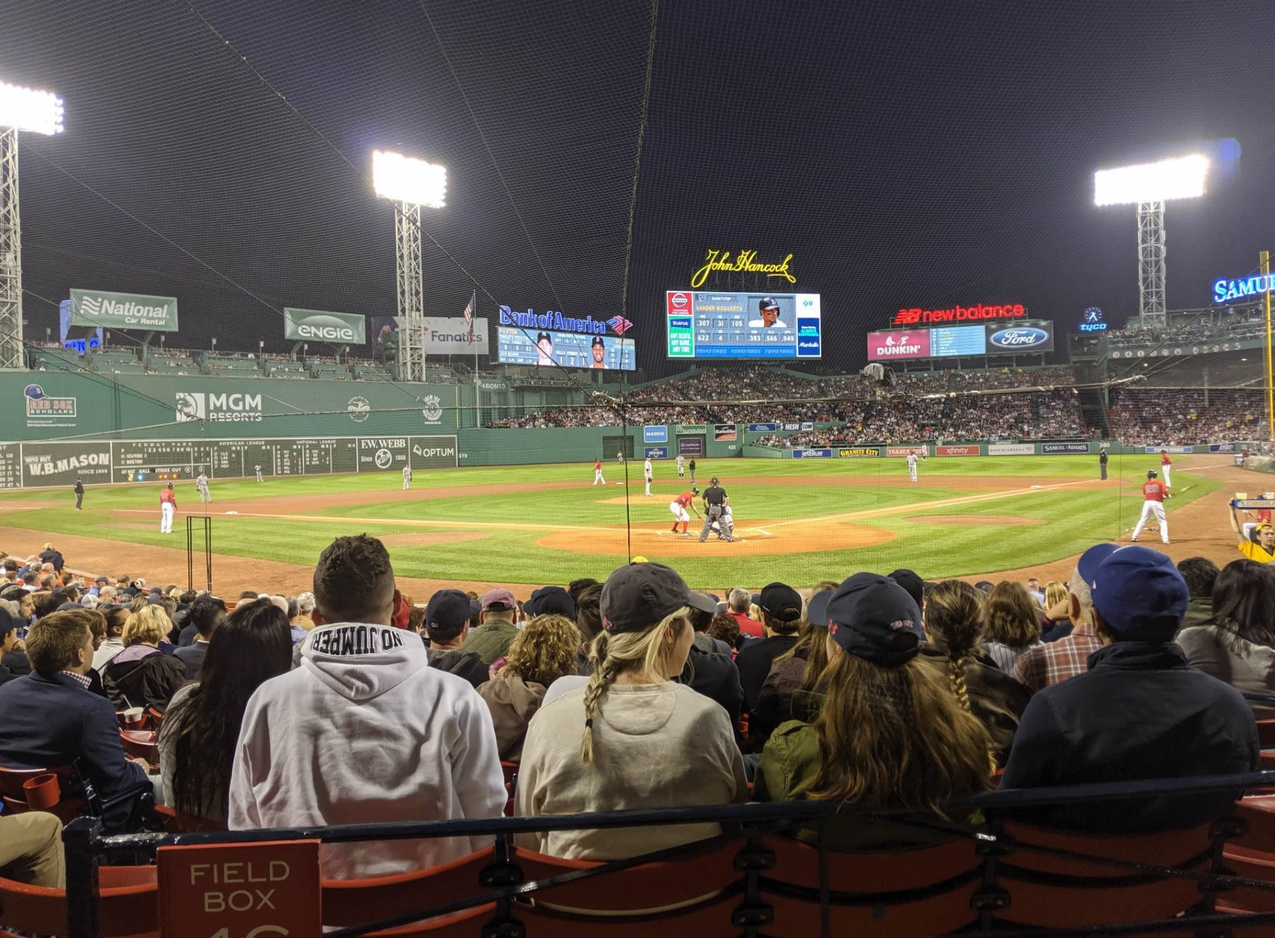 loge box 132, row aa seat view  for baseball - fenway park