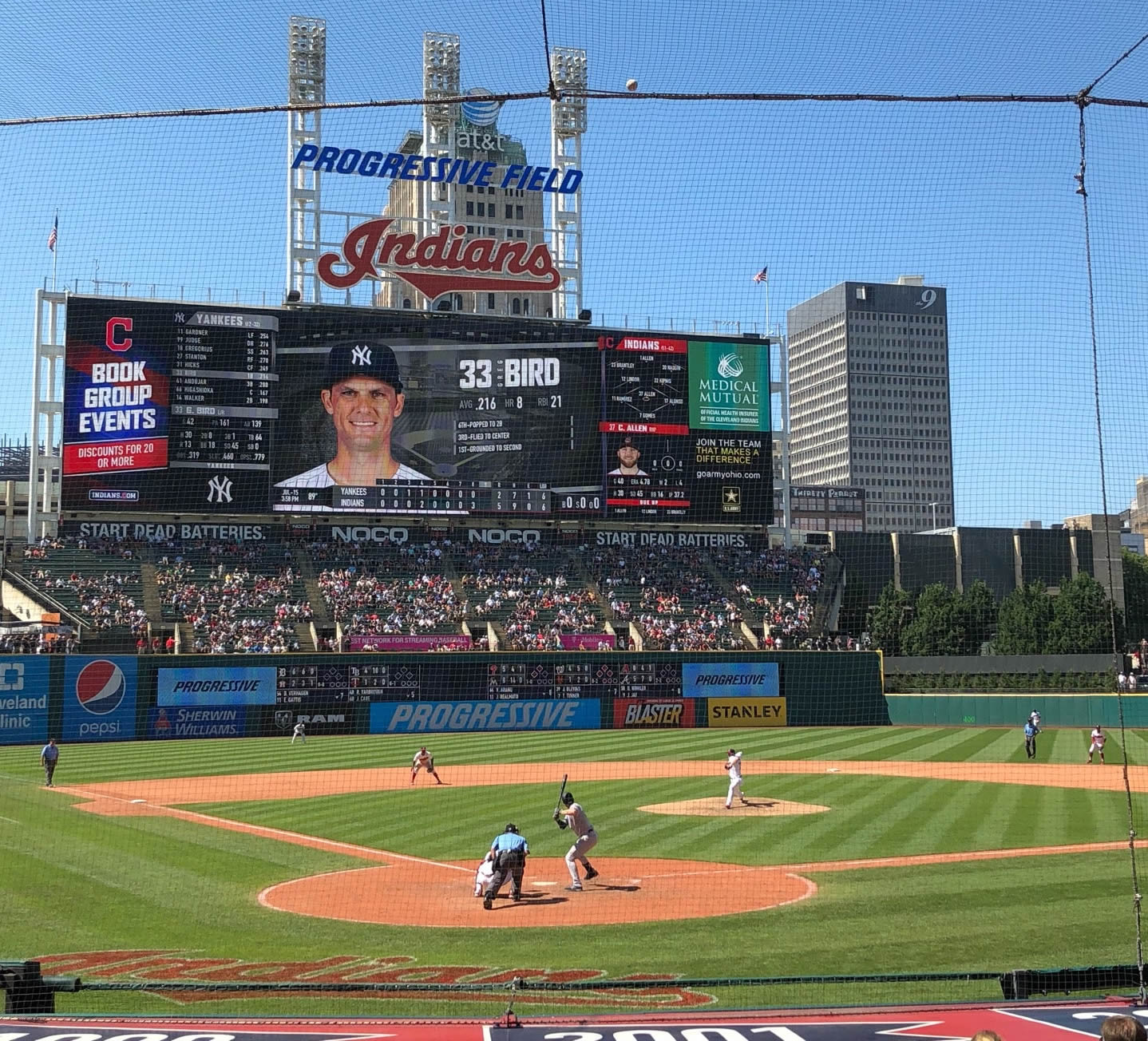 section 152 seat view  - progressive field