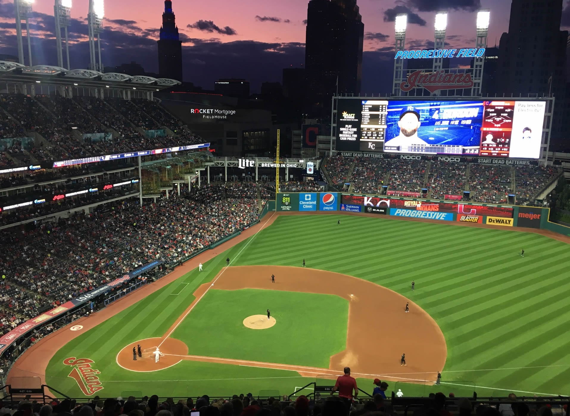 section 546 seat view  - progressive field