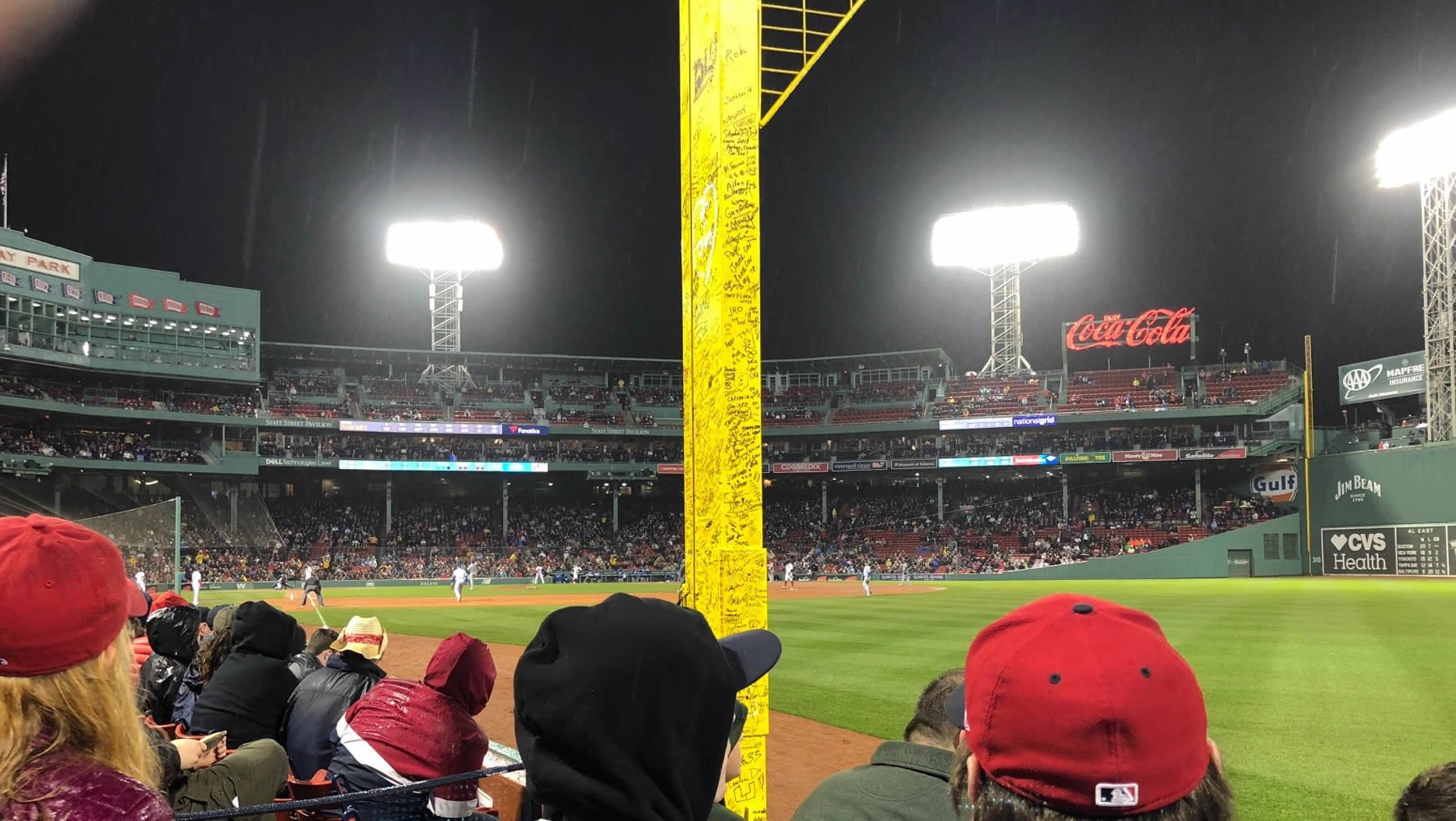 field box 5 seat view for baseball - fenway park