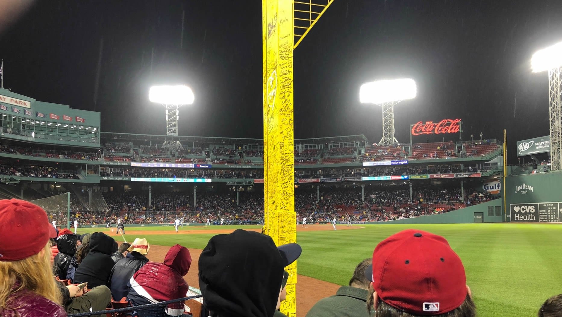 field box 5 seat view  for baseball - fenway park