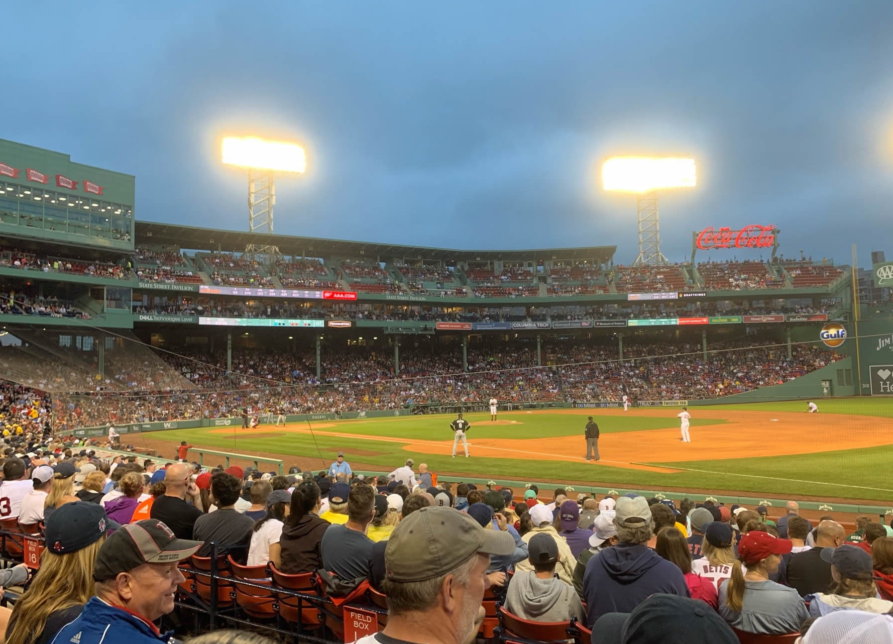 loge box 101, row bb seat view  for baseball - fenway park