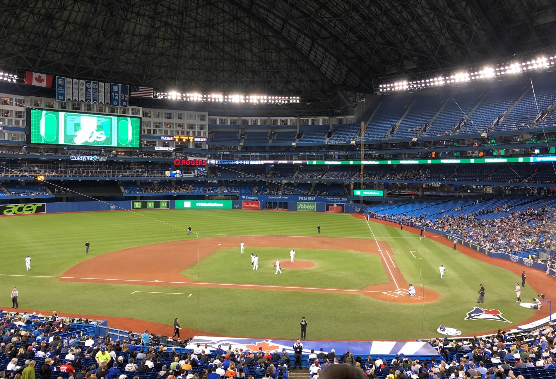 section 227, row 1 seat view  for baseball - rogers centre