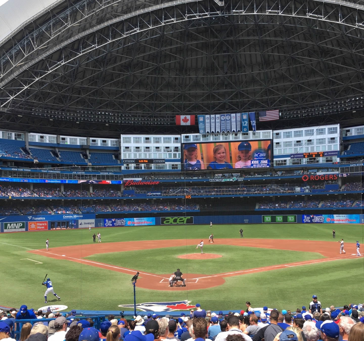 section 121, row 27 seat view  for baseball - rogers centre