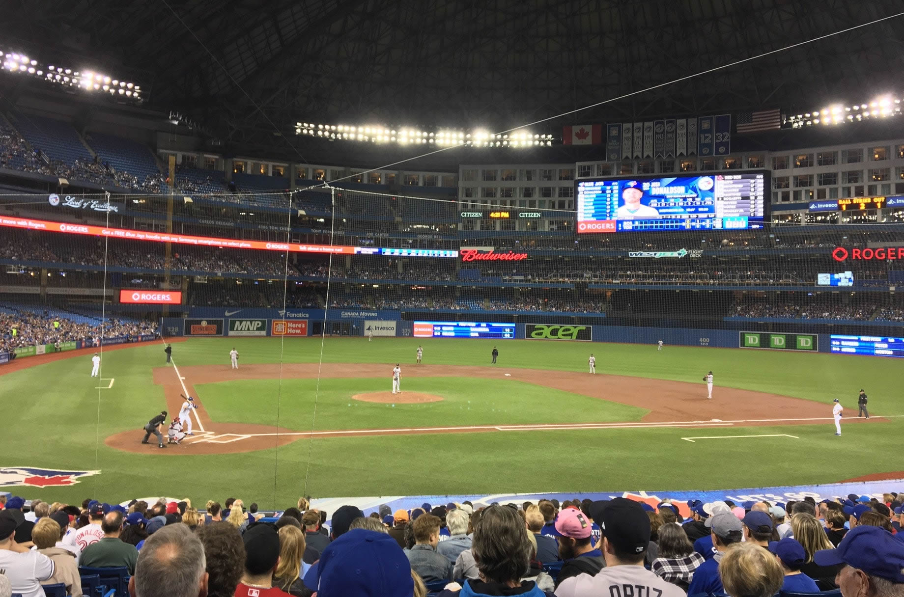 section 119, row 19 seat view  for baseball - rogers centre