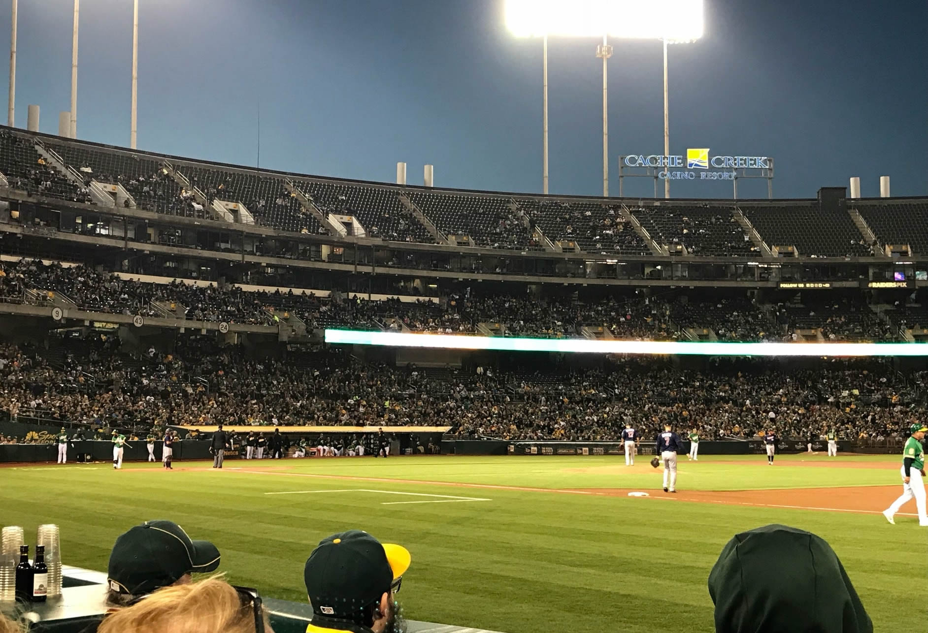 1b field box seat view  - ringcentral coliseum