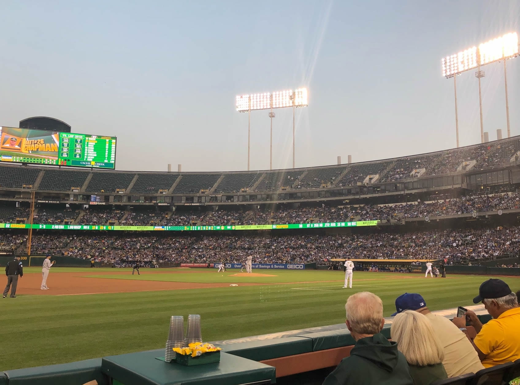 3b field box seat view  - ringcentral coliseum