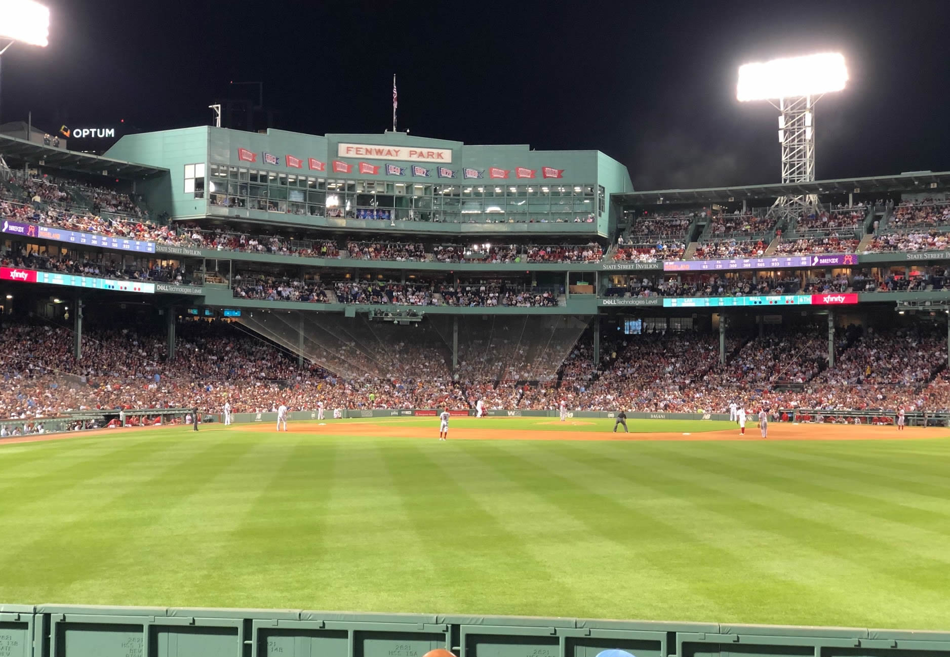 bleachers 40, row 4 seat view  for baseball - fenway park