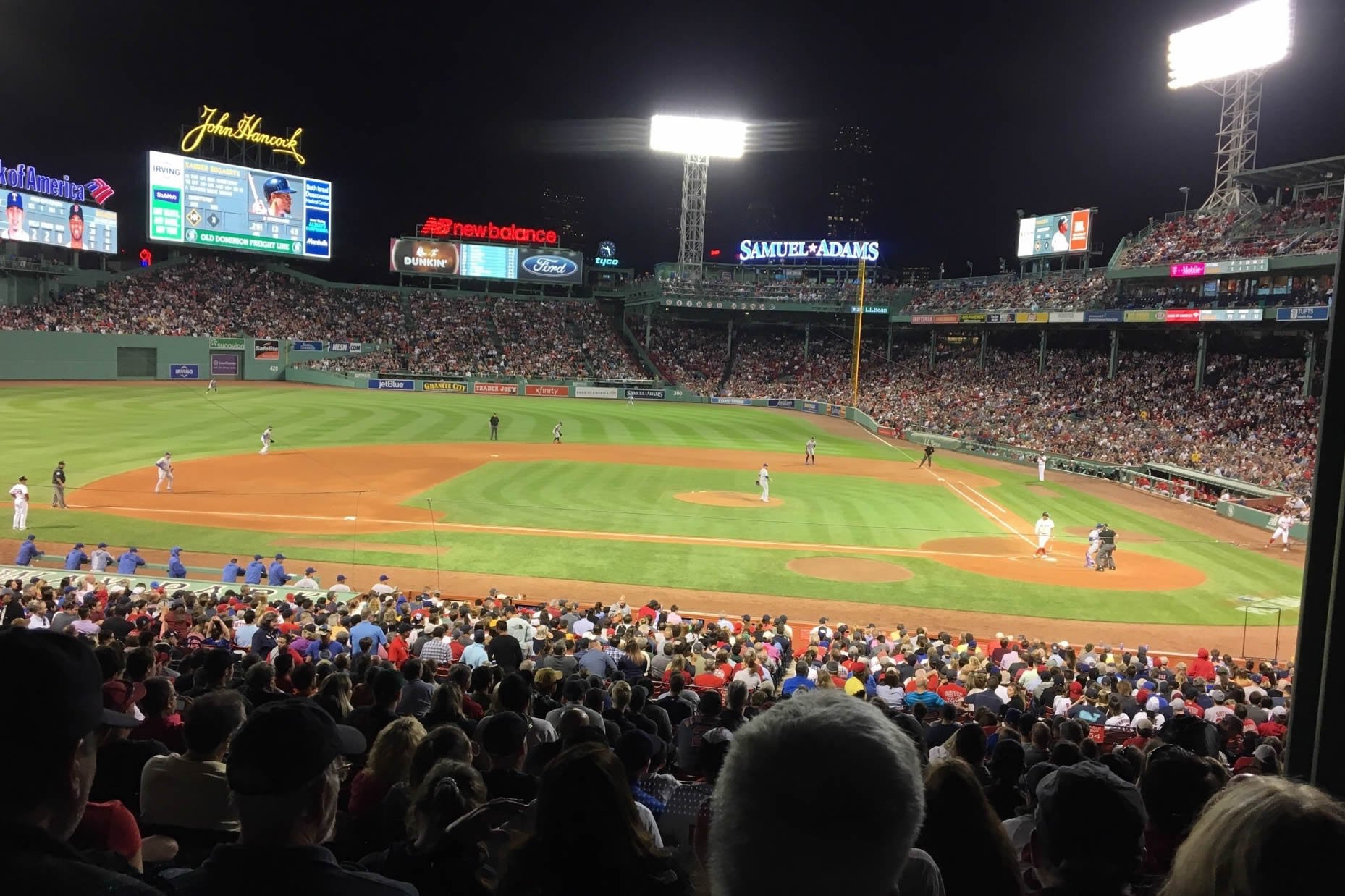 grandstand 25 seat view  for baseball - fenway park