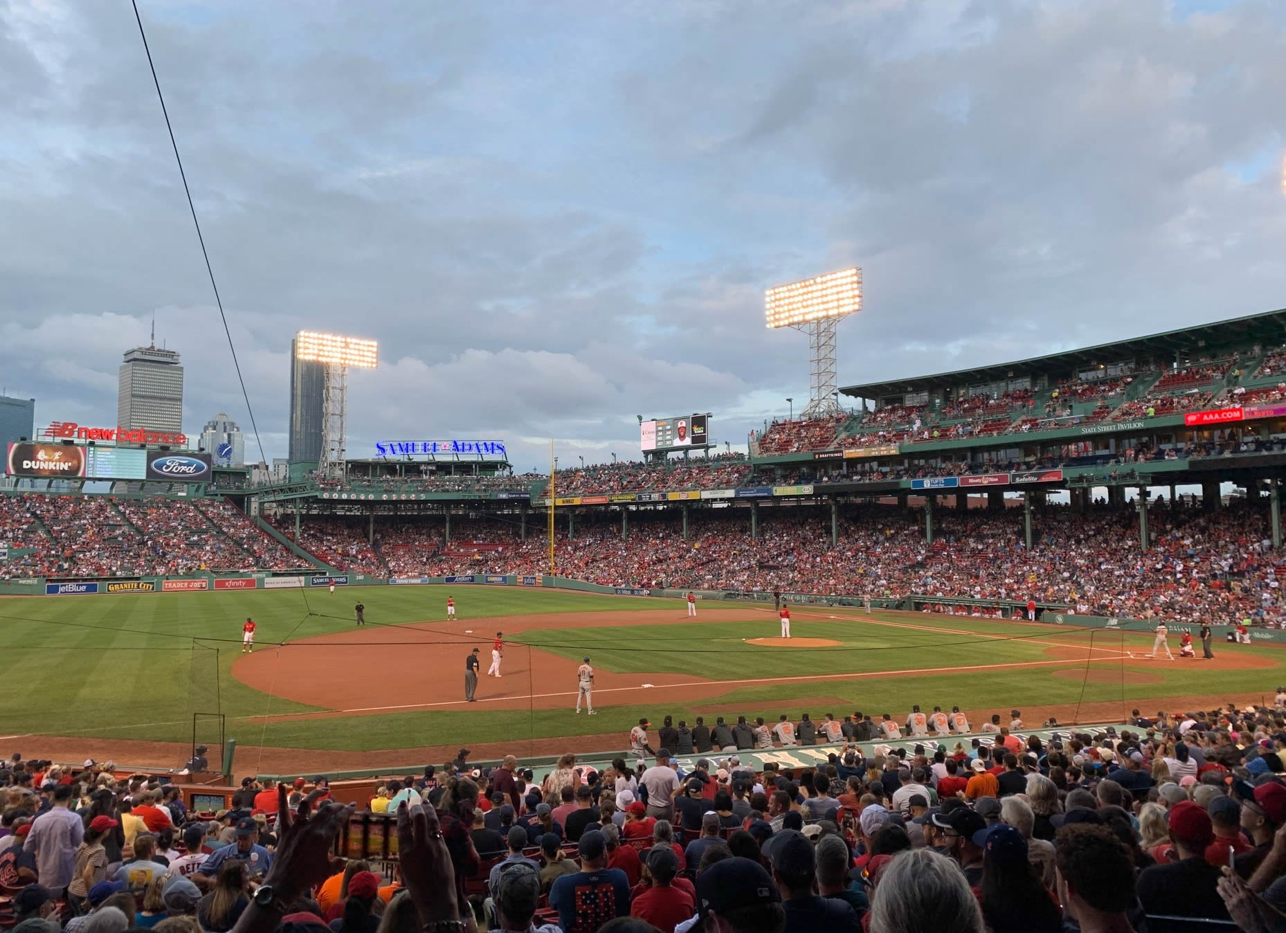 loge box 155 seat view  for baseball - fenway park