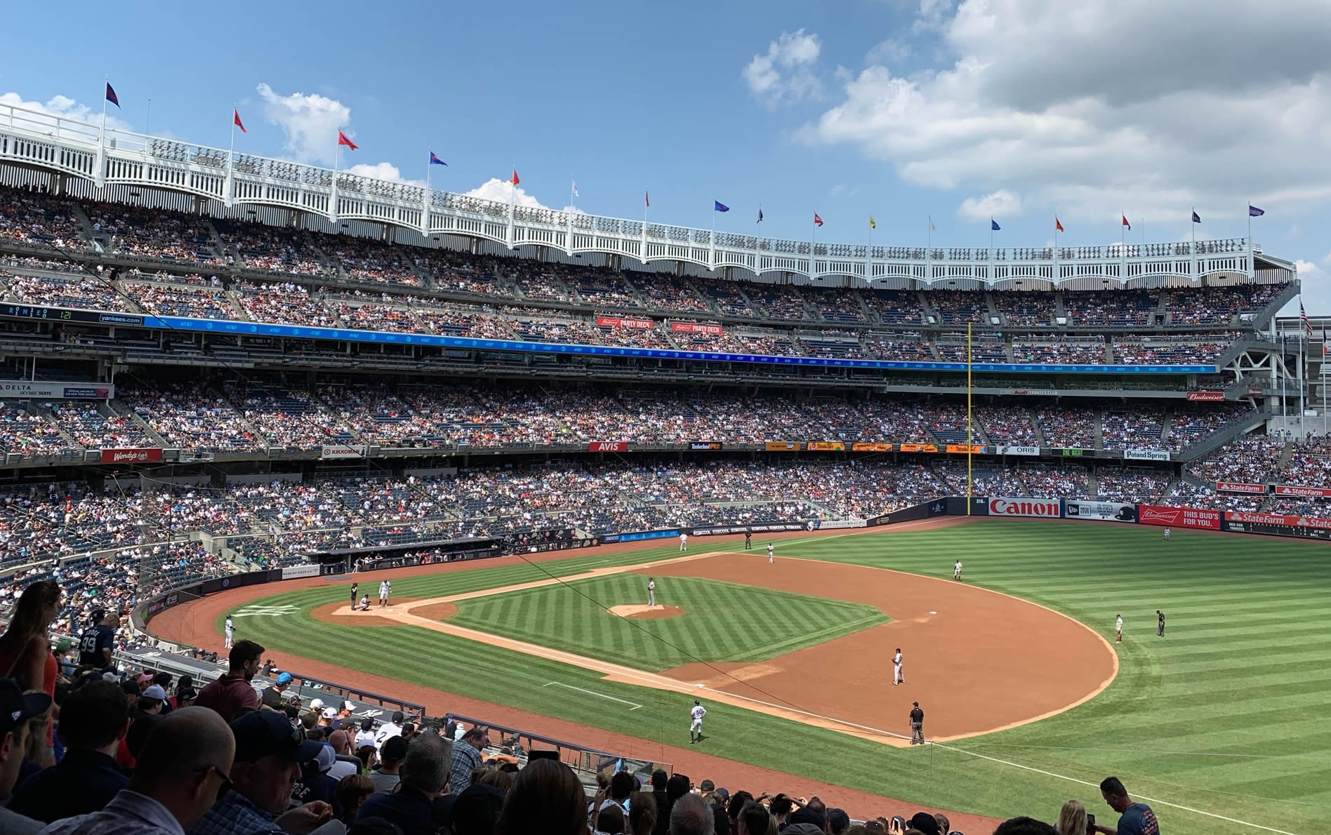 section 213, row 15 seat view  for baseball - yankee stadium