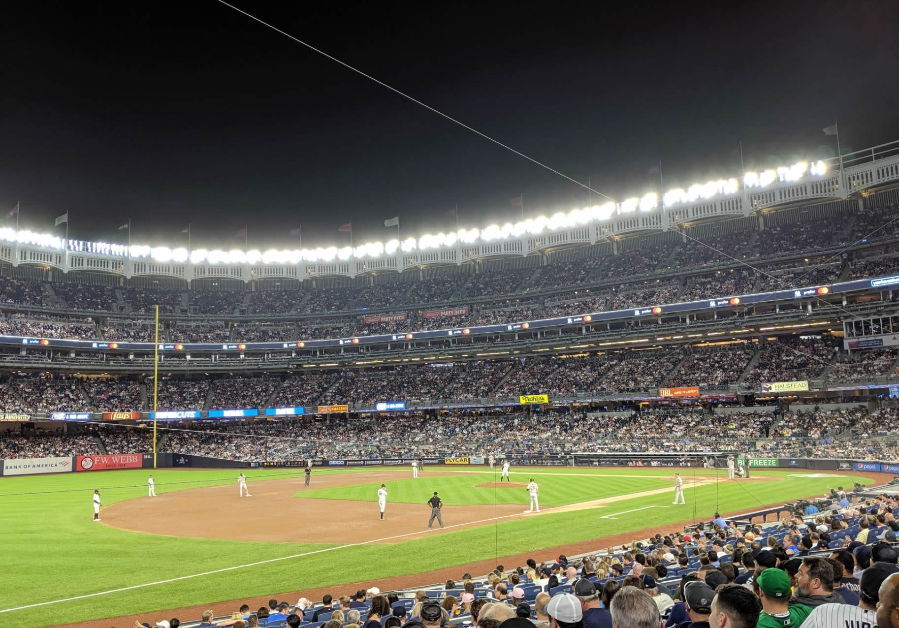 section 129 seat view  for baseball - yankee stadium