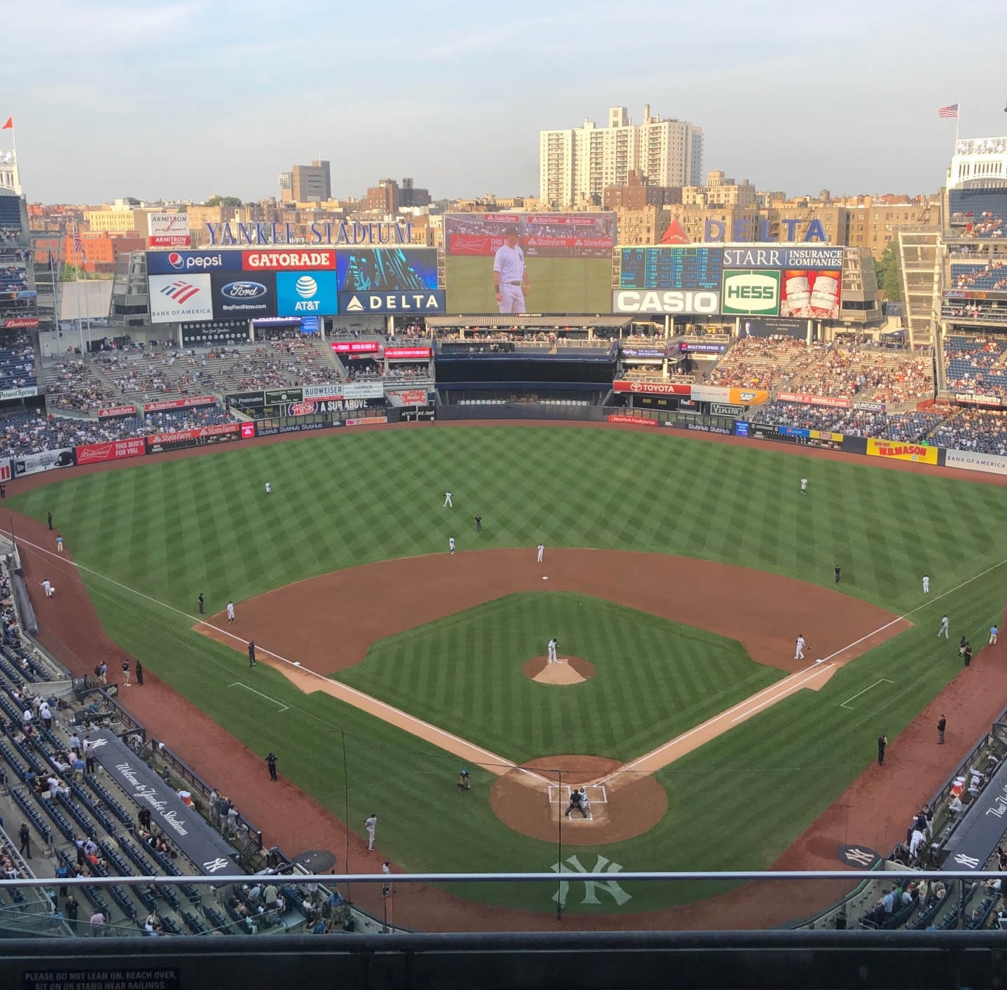 section 420b, row 2 seat view  for baseball - yankee stadium