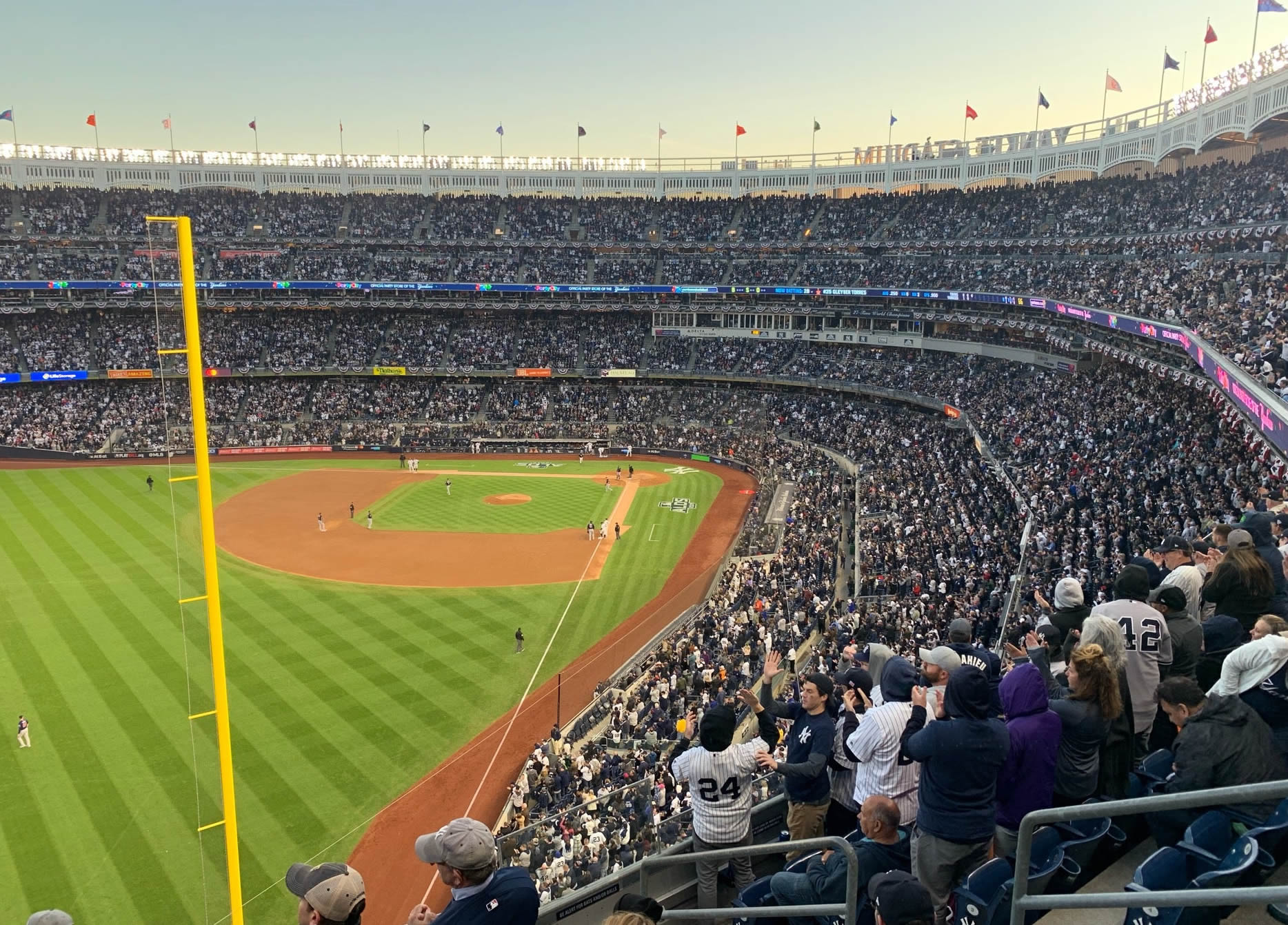 section 332b seat view  for baseball - yankee stadium