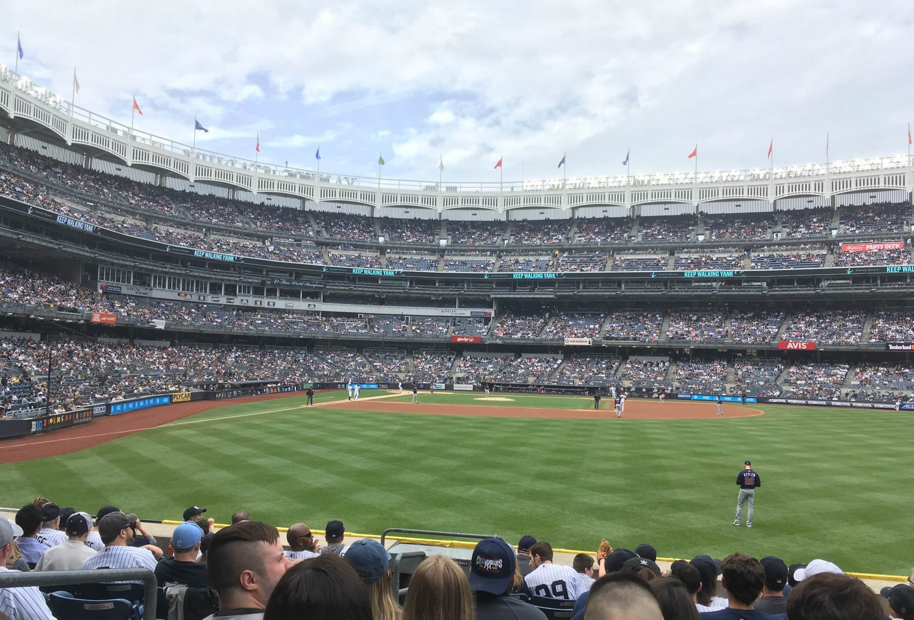 section 104, row 11 seat view  for baseball - yankee stadium