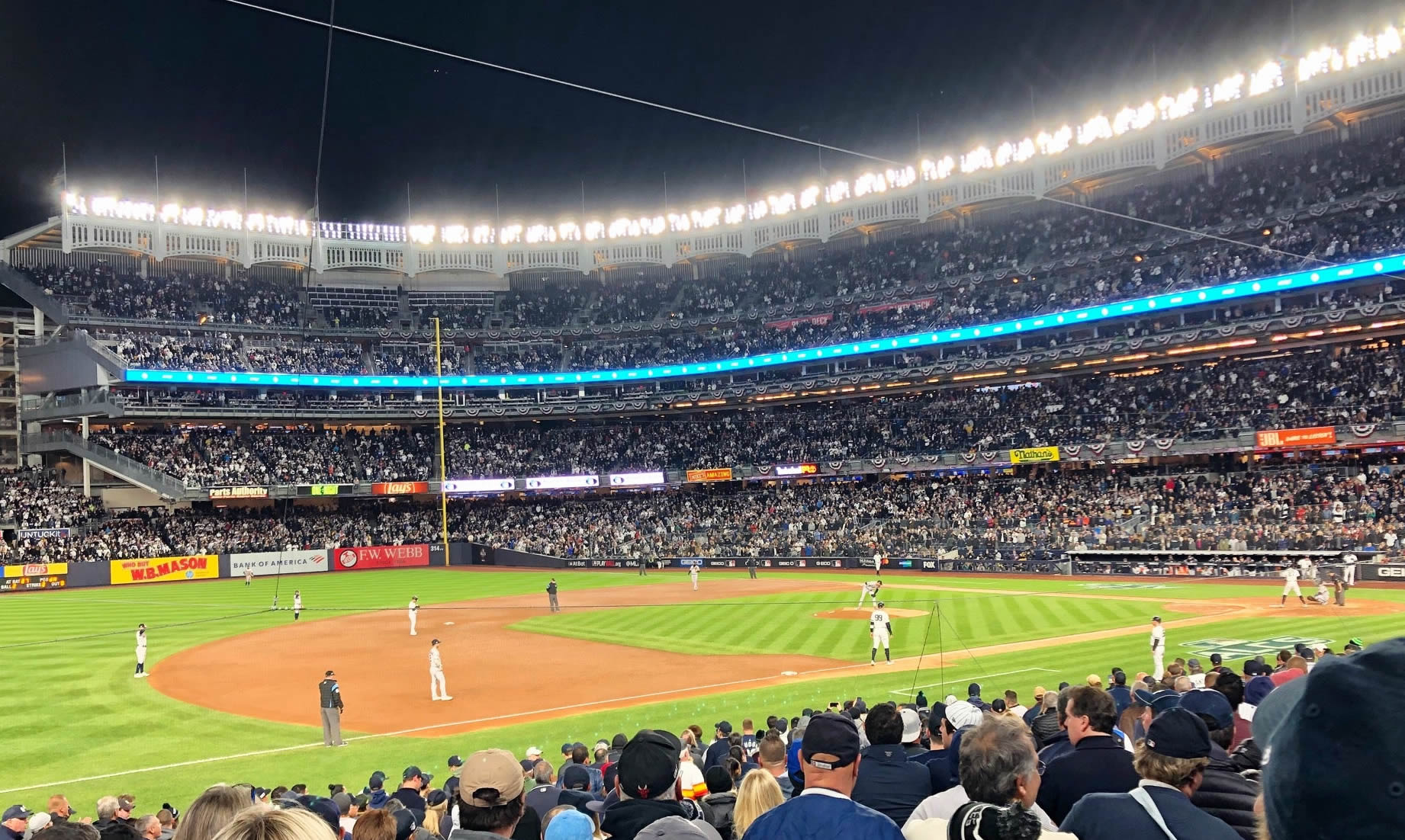 section 127b seat view  for baseball - yankee stadium