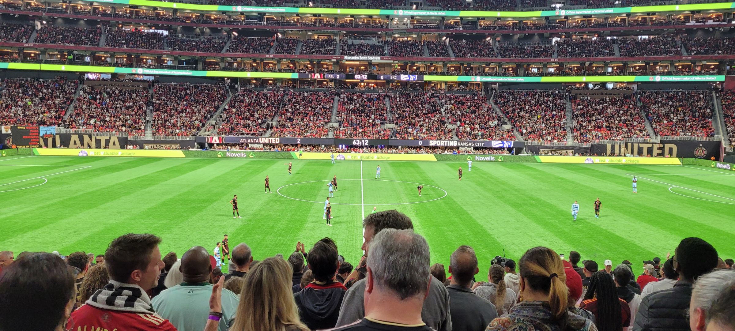 club 128, row 19 seat view  for soccer - mercedes-benz stadium