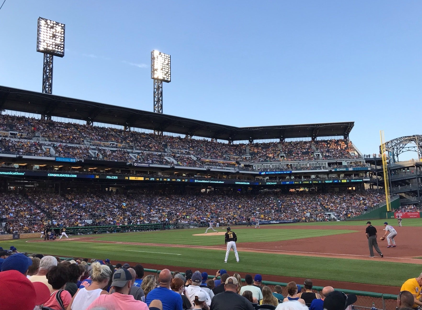 section 108, row d seat view  for baseball - pnc park