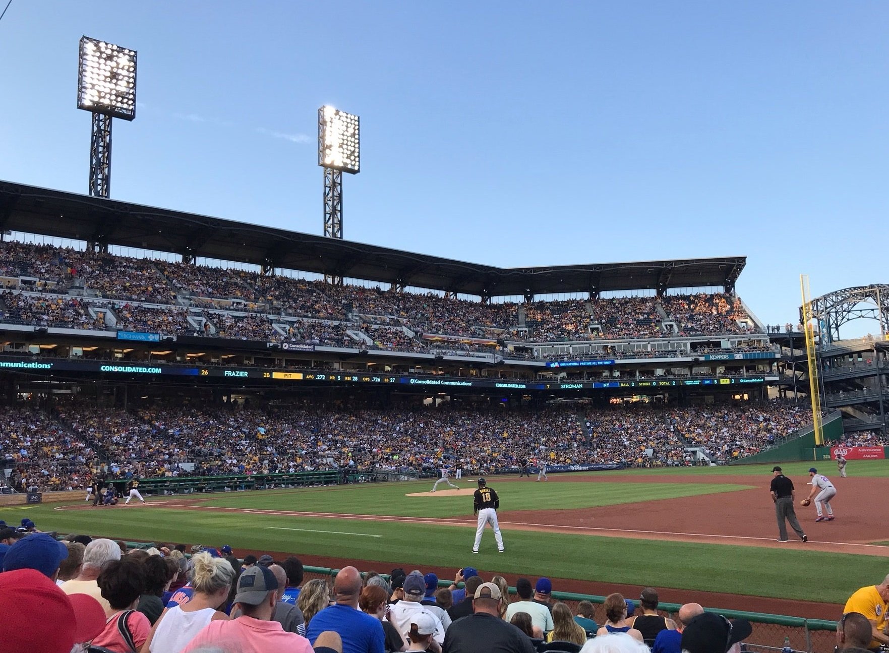 section 108, row d seat view  - pnc park