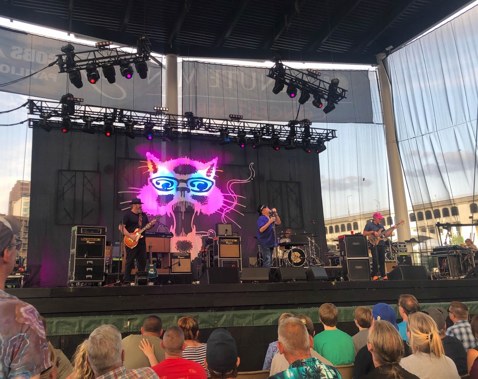 head-on concert view at Jacobs Pavilion at Nautica