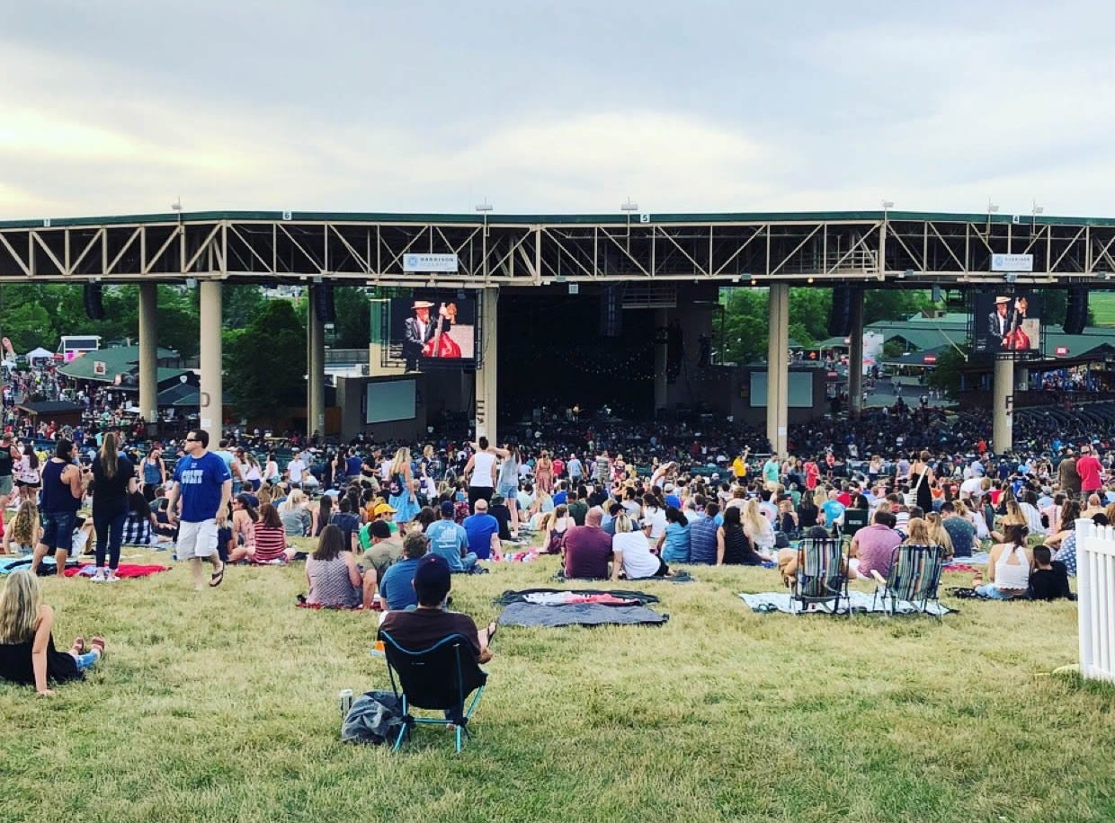 lawn seat view  - ruoff music center