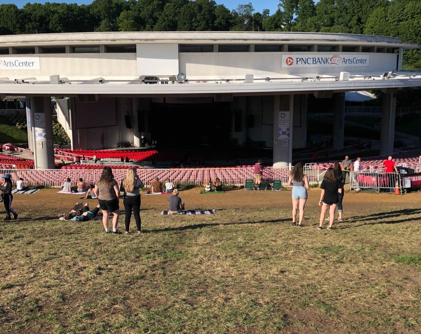 pnc arts center lawn