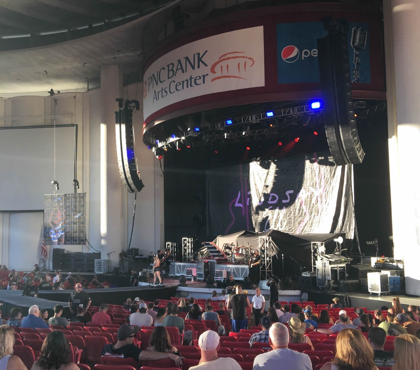 section 101 seat view  - pnc bank arts center