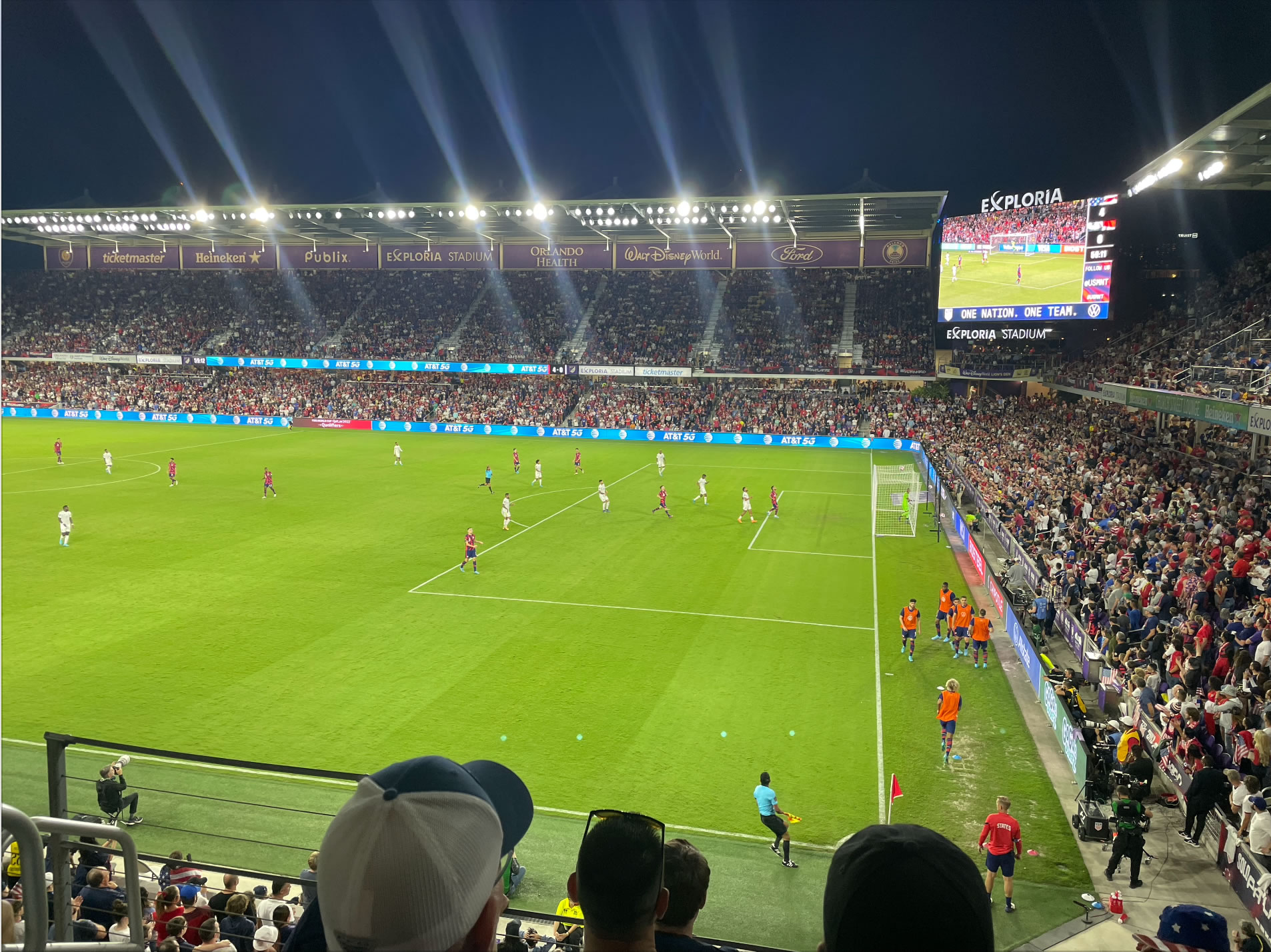 section 110, row d seat view  for soccer - inter&co stadium