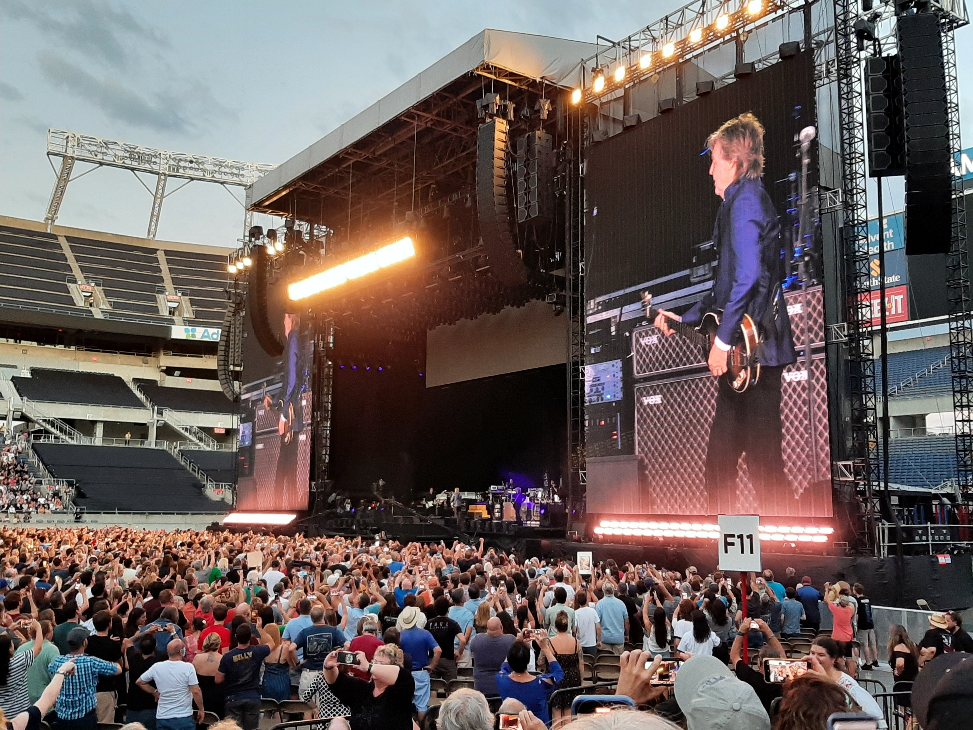 section 133, row c seat view  for concert - camping world stadium