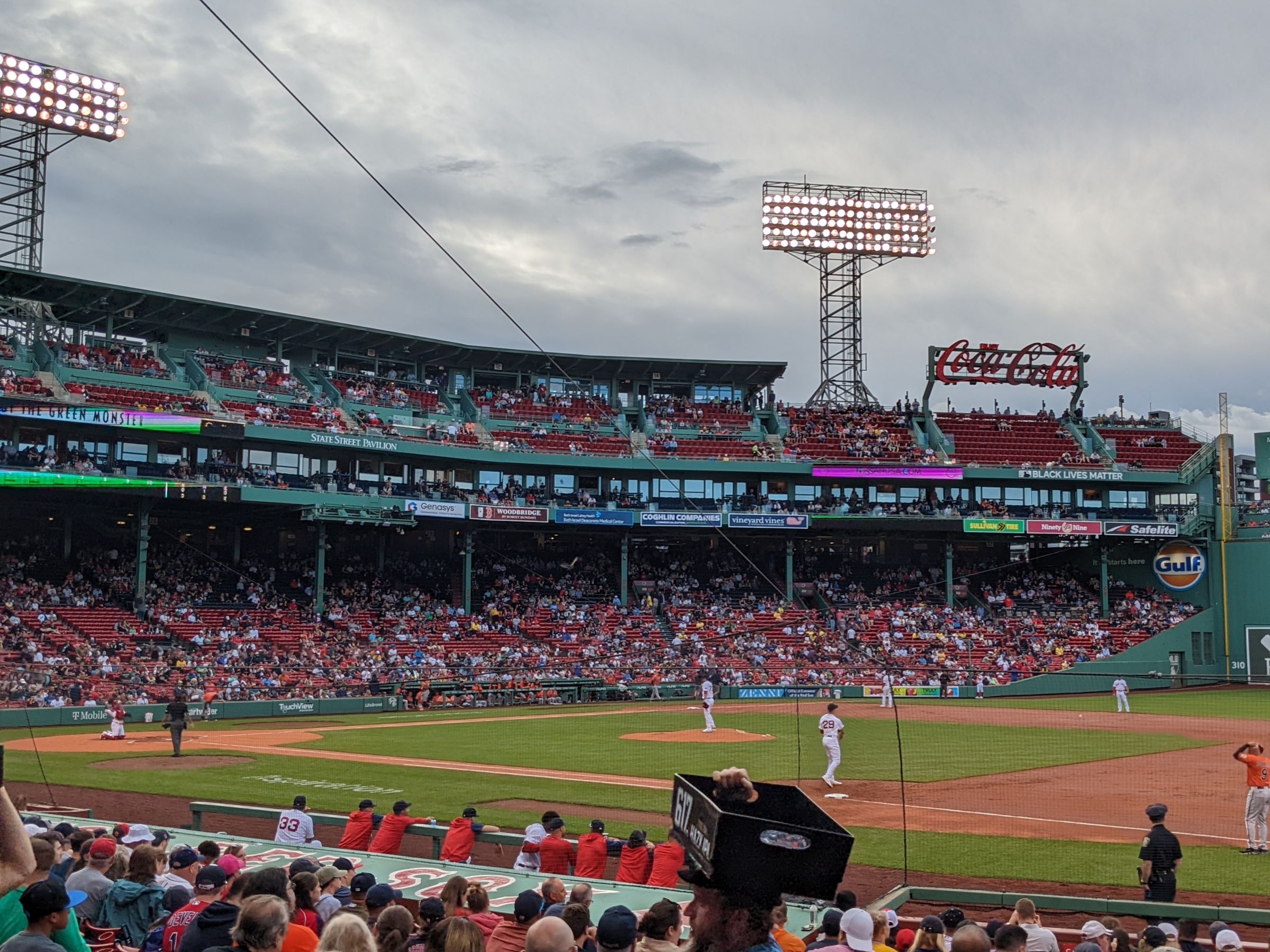 loge box 105, row dd seat view  for baseball - fenway park