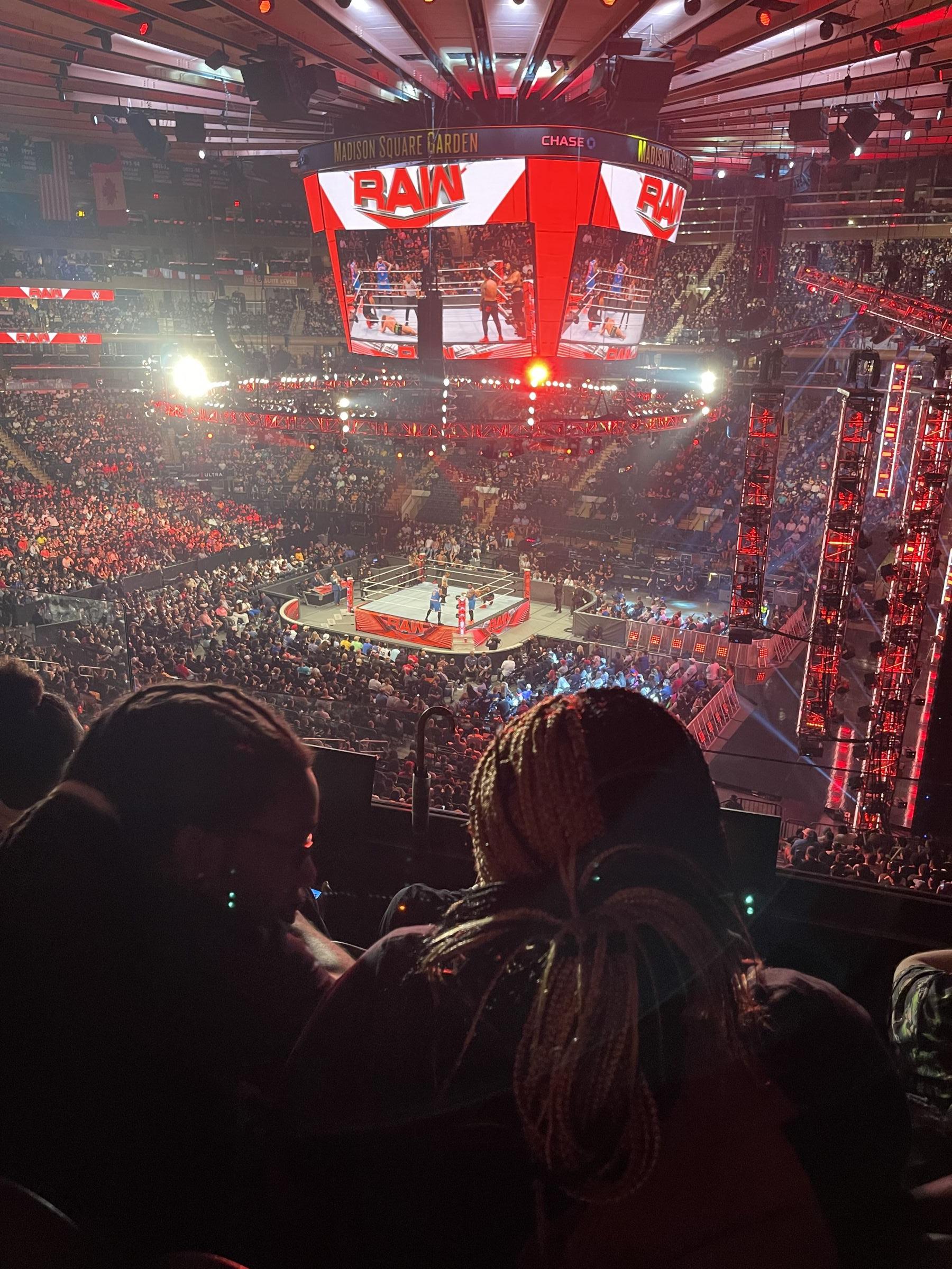 section 213, row 3 seat view  for fighting - madison square garden