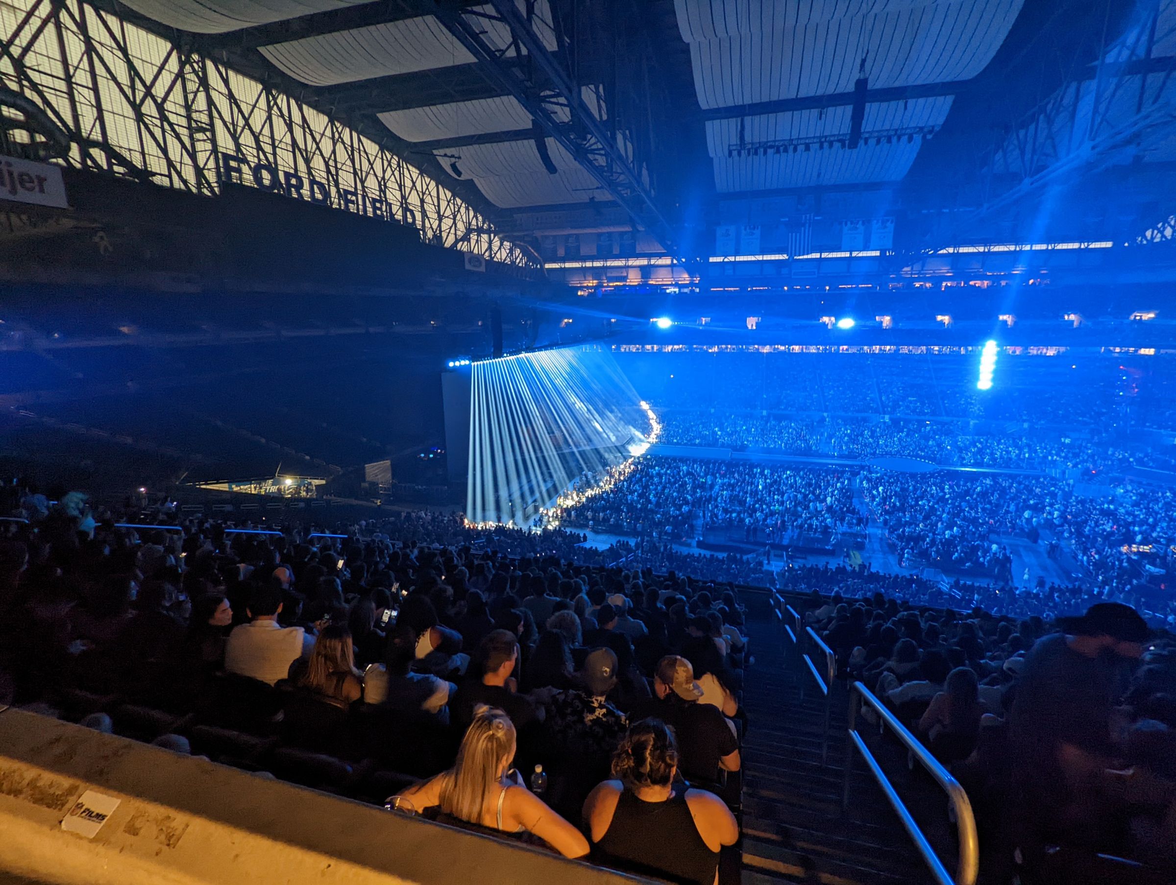 south suites seat view  for concert - ford field