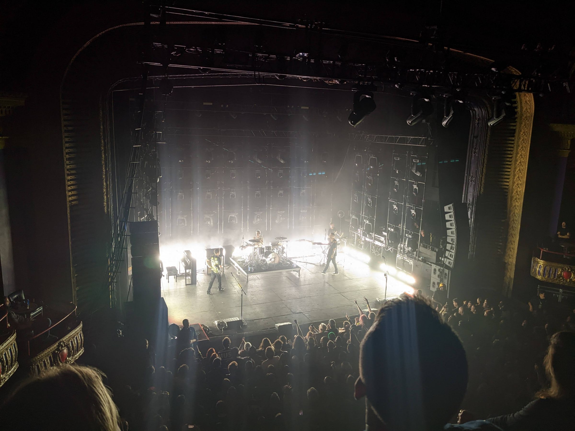 mezzanine, row c seat view  - riviera theatre