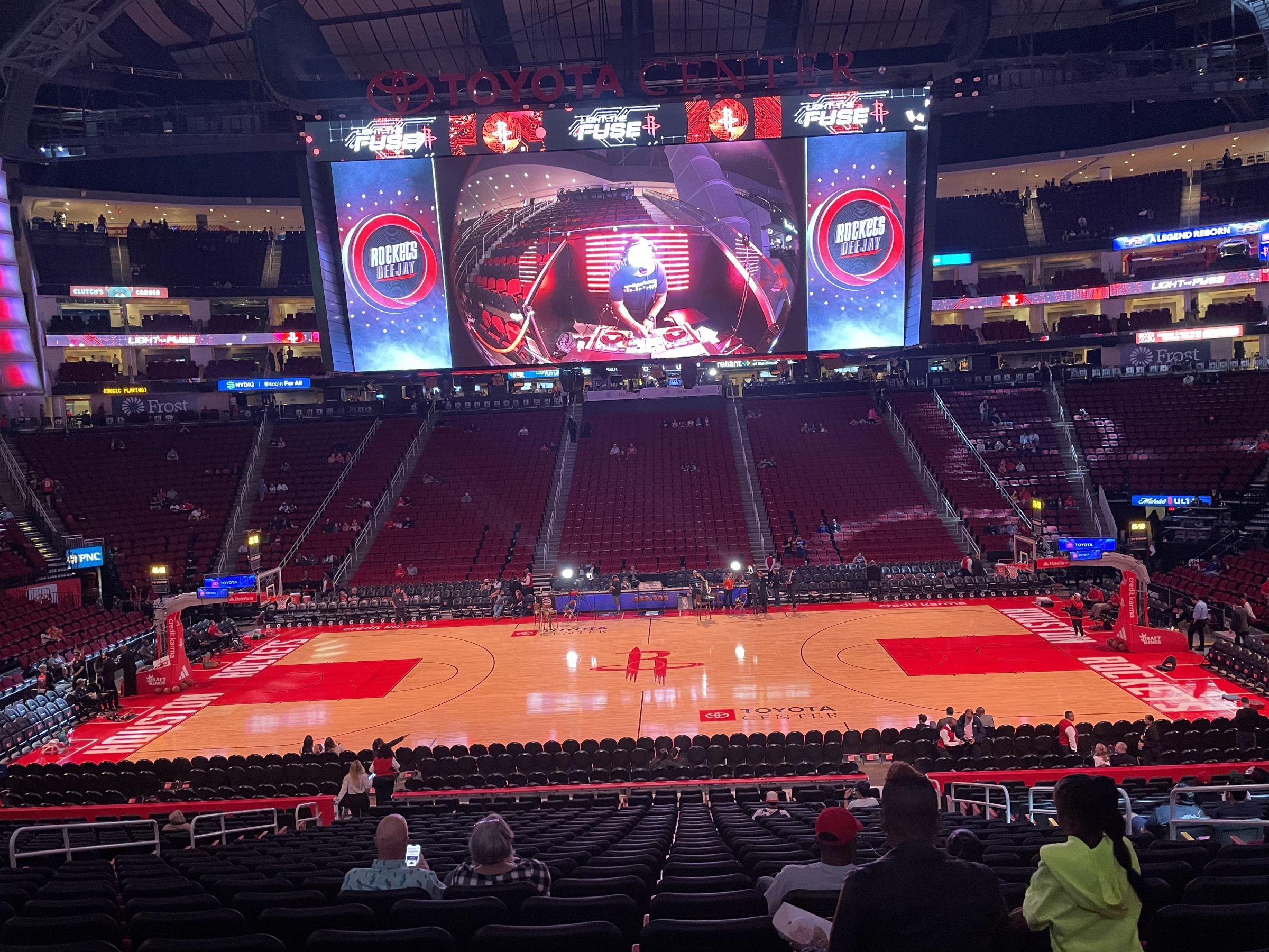 Section 107 At Toyota Center Rateyourseats Com