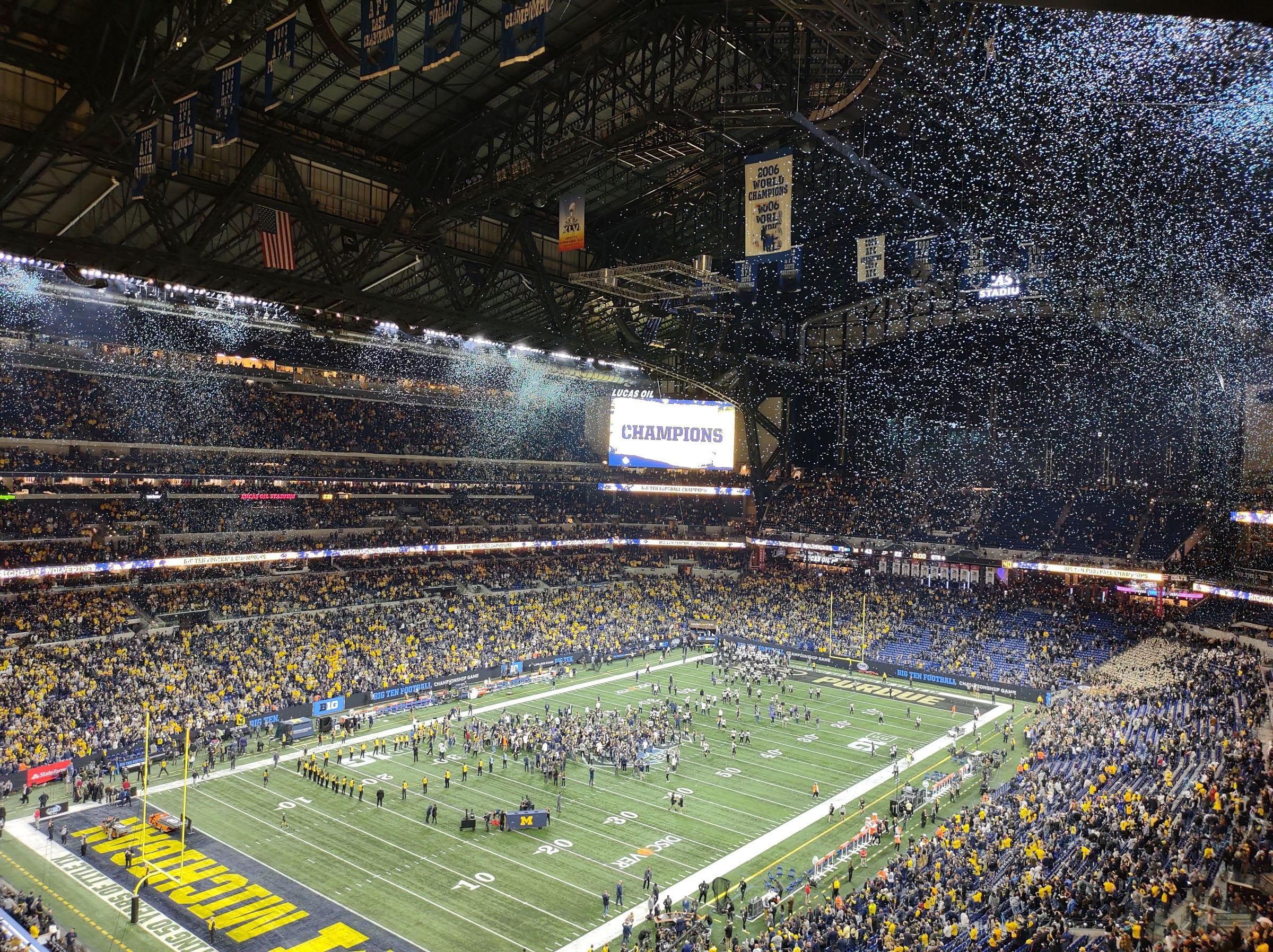 section 520, row 5n seat view  for football - lucas oil stadium