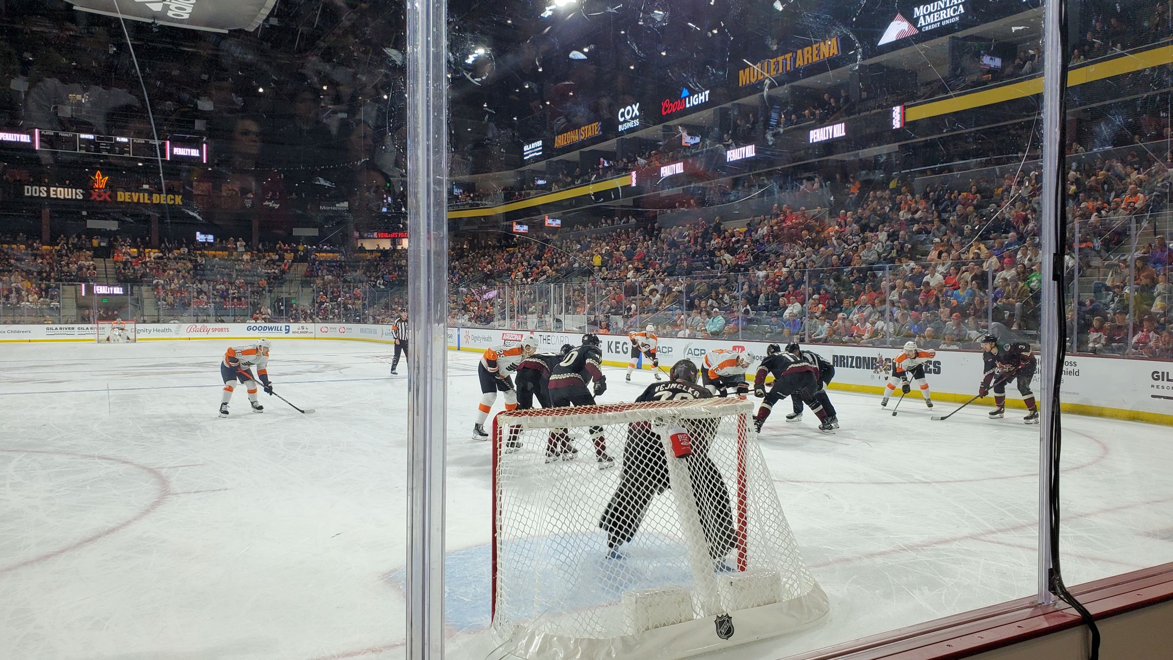 section 116, row c seat view  - mullett arena