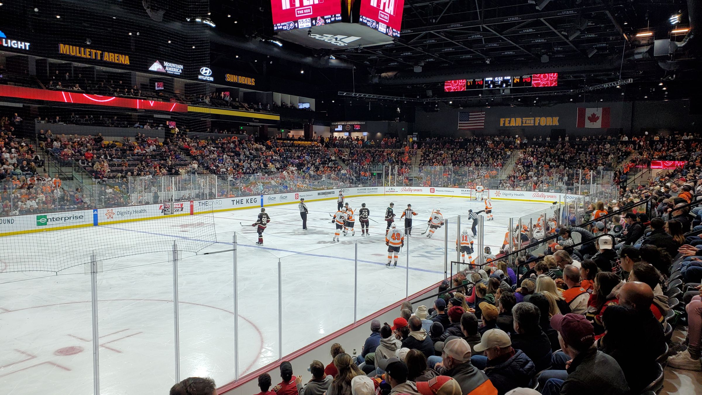 section 104, row j seat view  - mullett arena