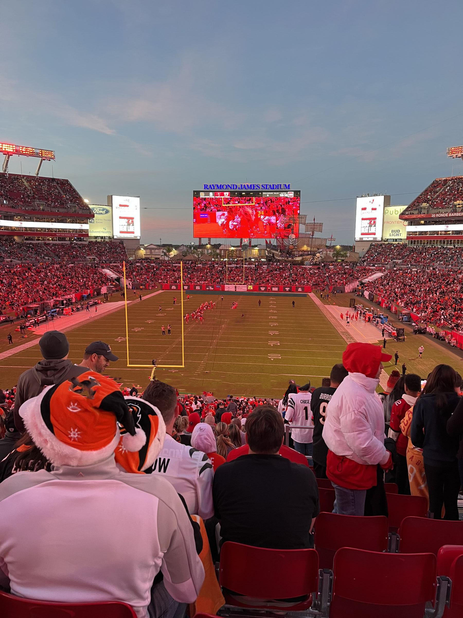 krewes nest 5, row x seat view  for football - raymond james stadium