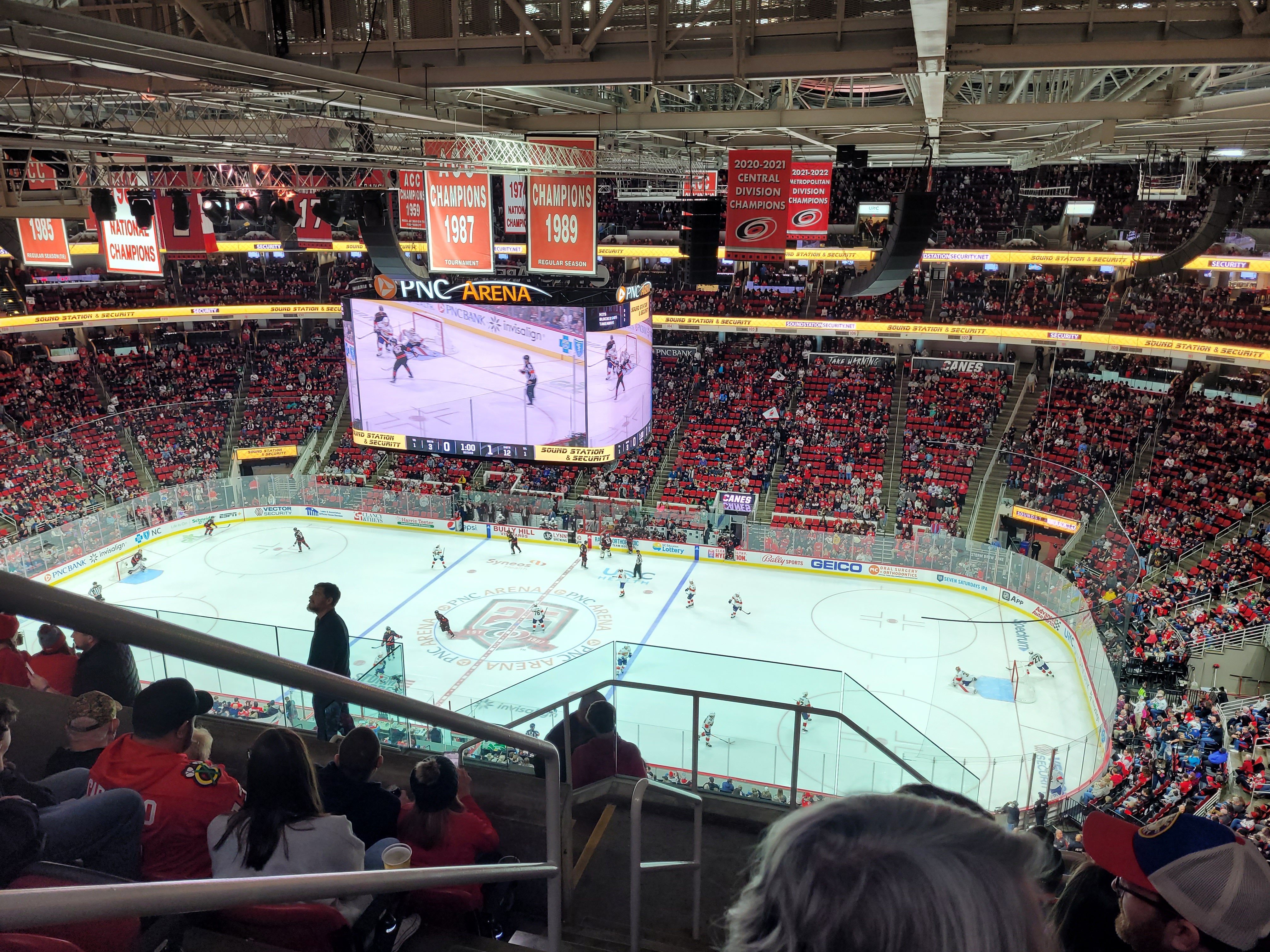 section 322, row h seat view  for hockey - lenovo center