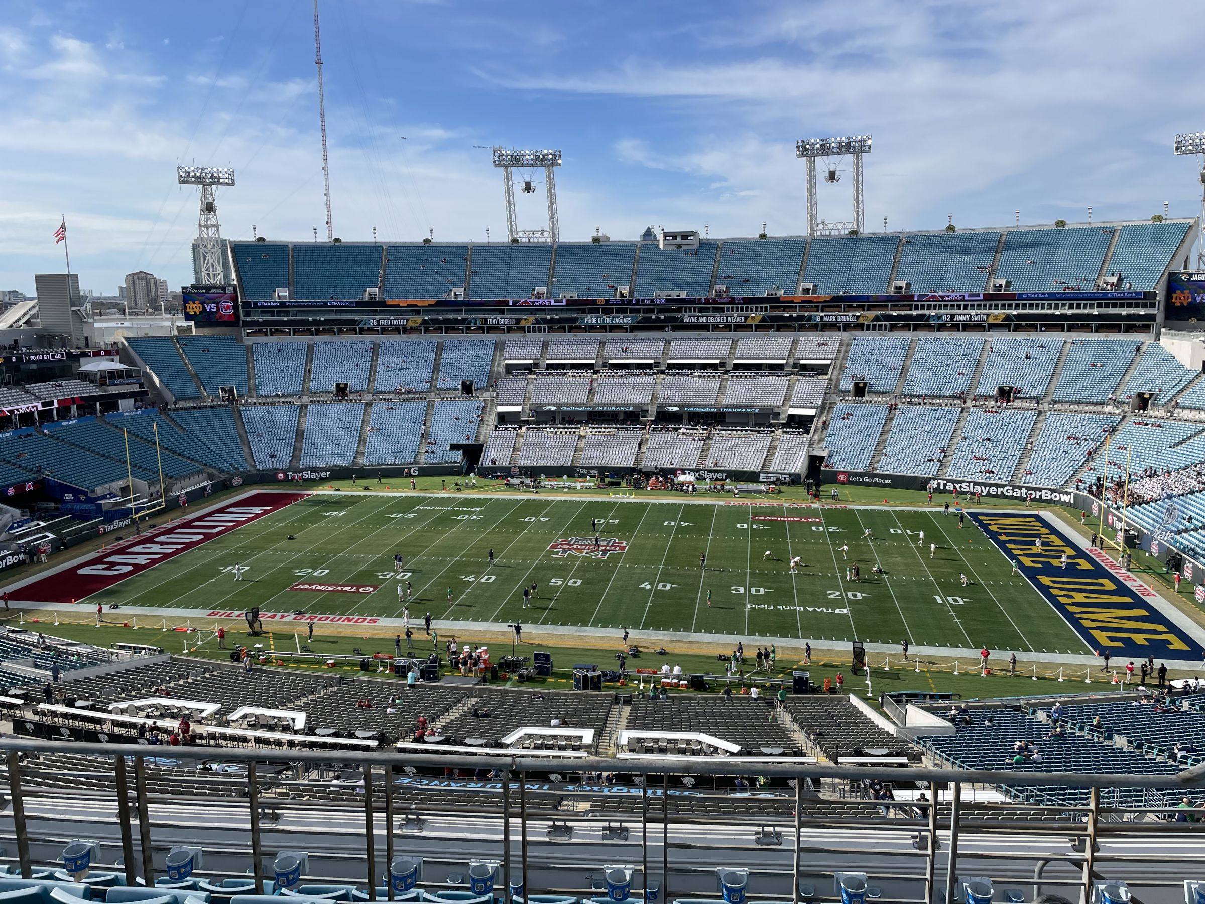 section 434, row h seat view - everbank stadium