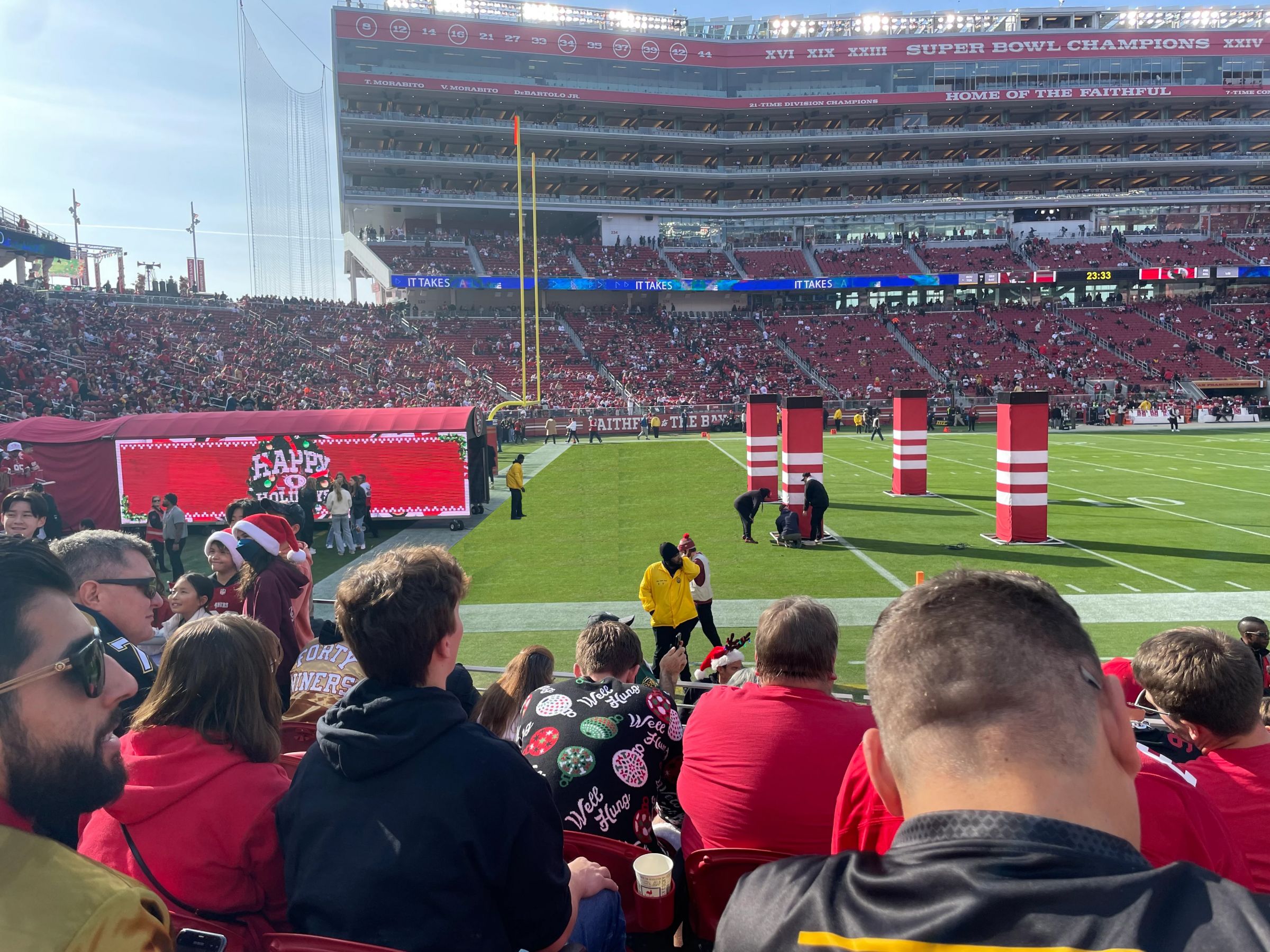 section 121, row 6 seat view  for football - levi