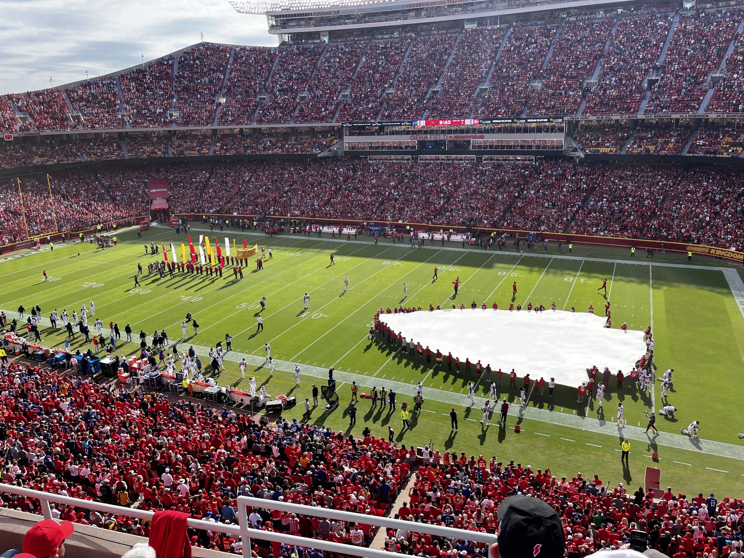 Arrowhead Stadium Blueprint Mural Wallpaper  Murals Your Way