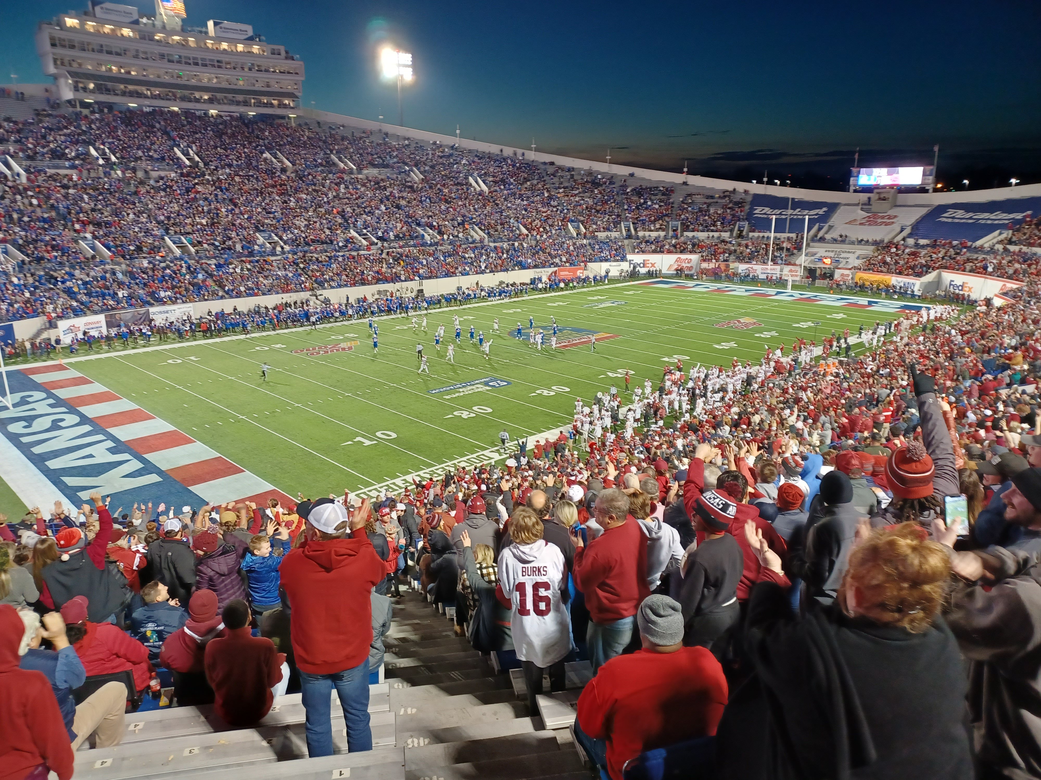 section 124, row 61 seat view  - liberty bowl stadium