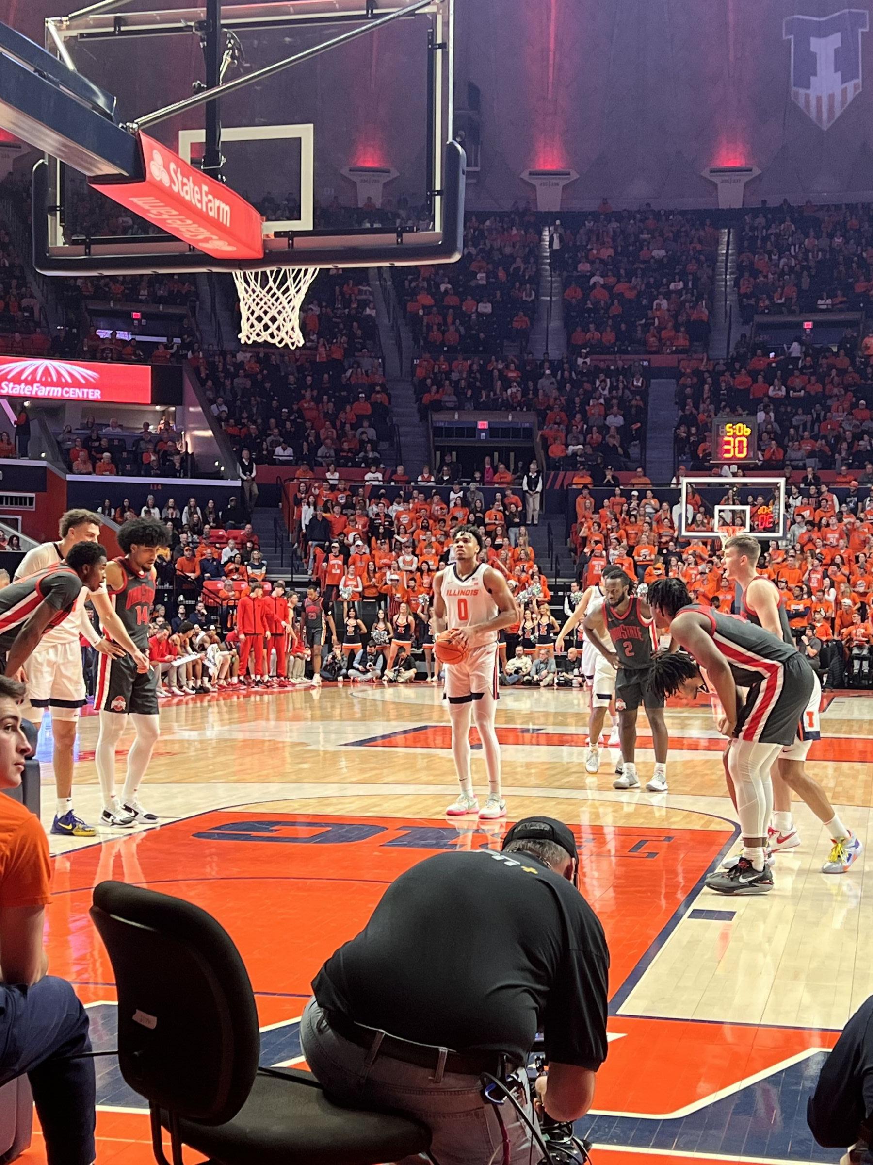 section 106, row 1 seat view  - state farm center