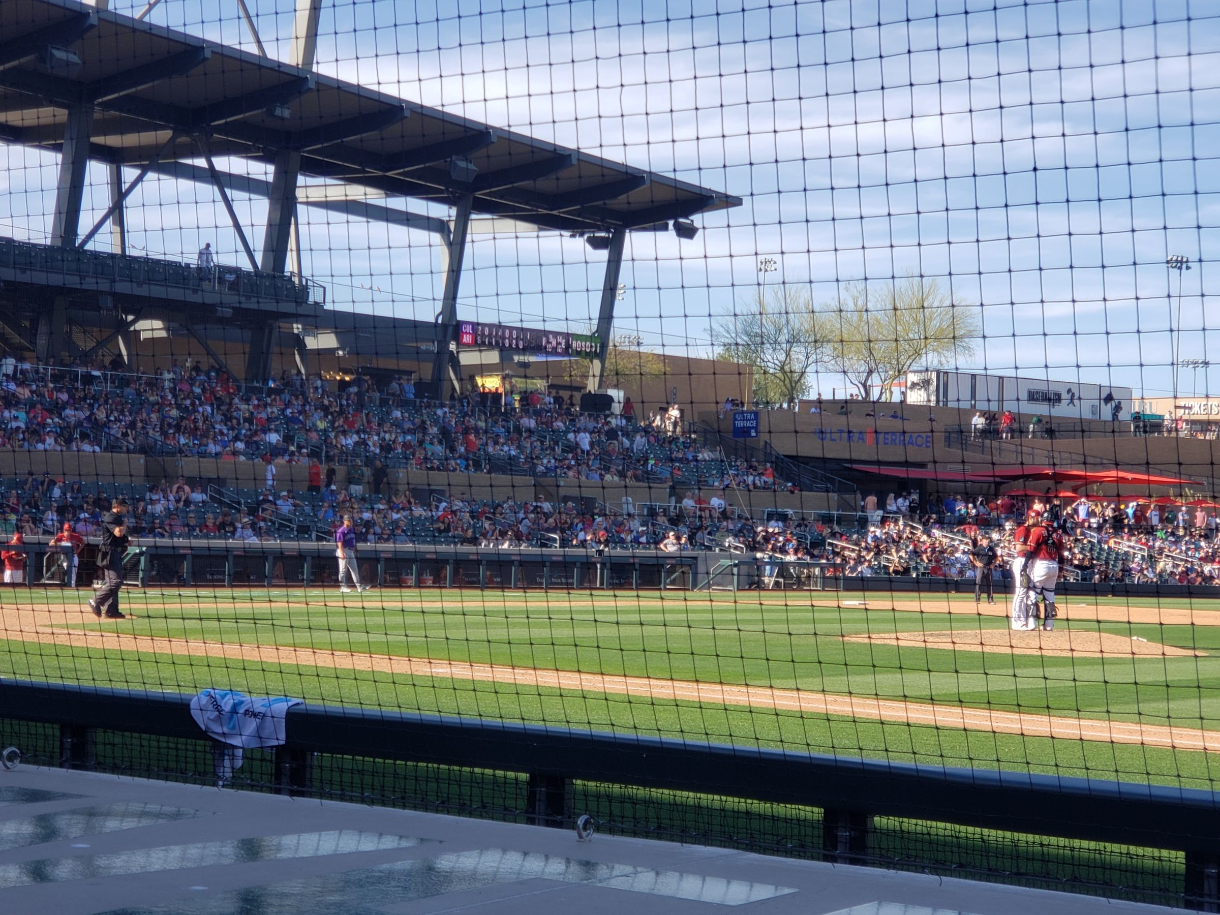 section 106, row 6 seat view  - salt river field at talking stick