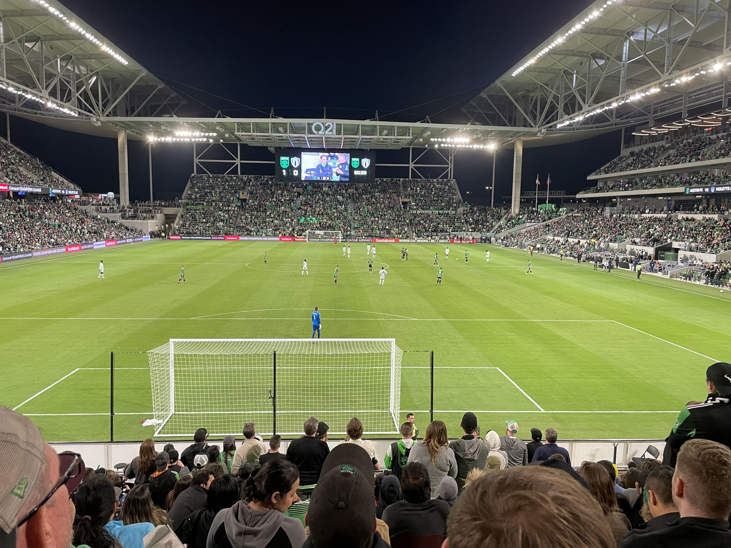 view from Section 123 