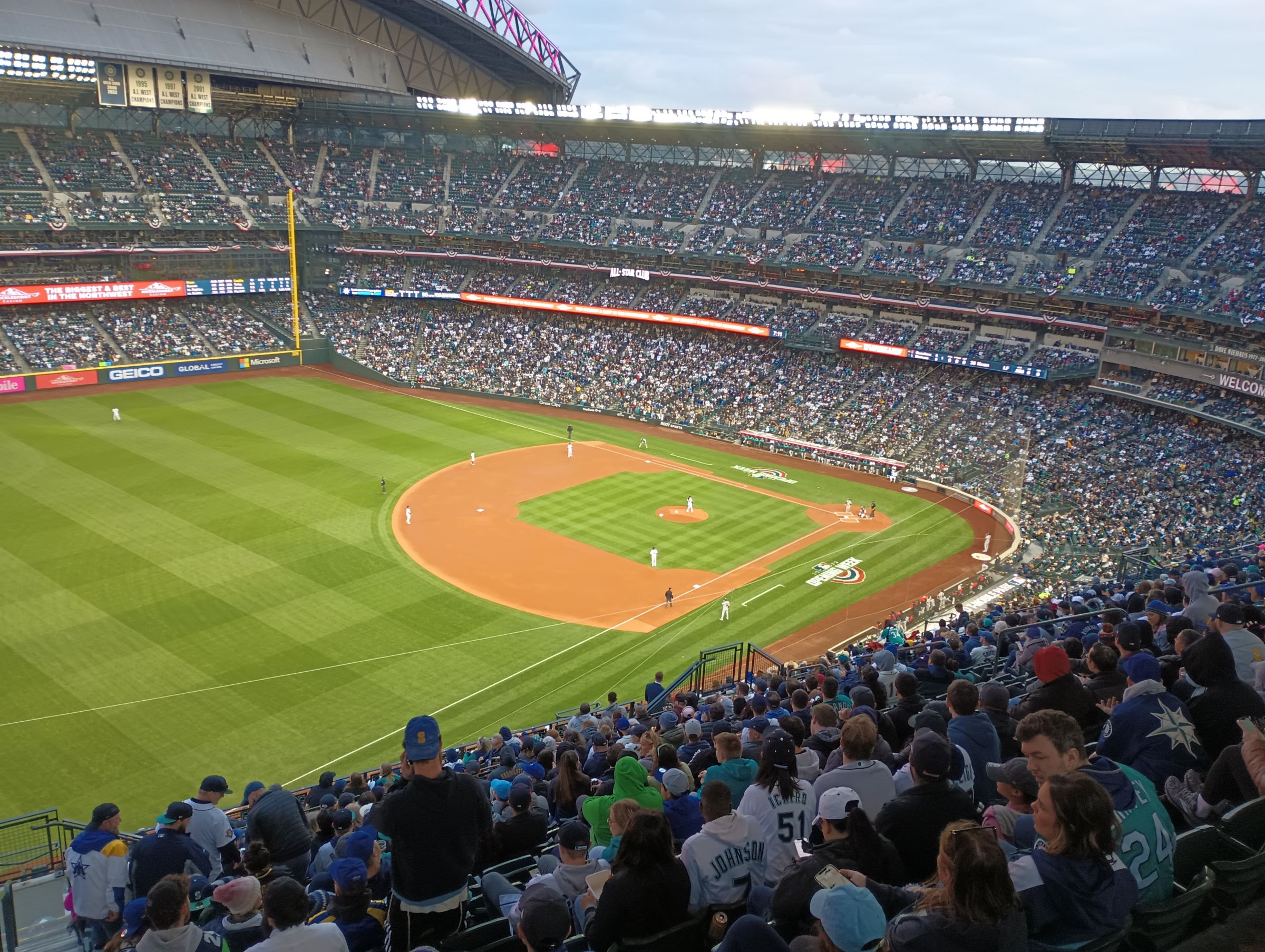 section 346, row 25 seat view  for baseball - t-mobile park