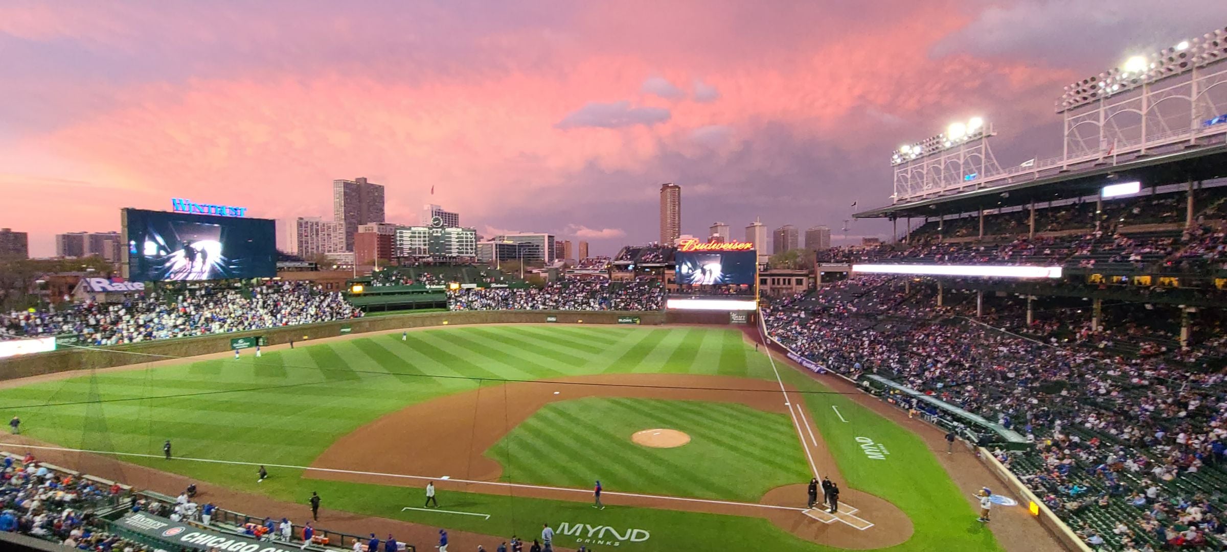 section 312, row 1 seat view  for baseball - wrigley field