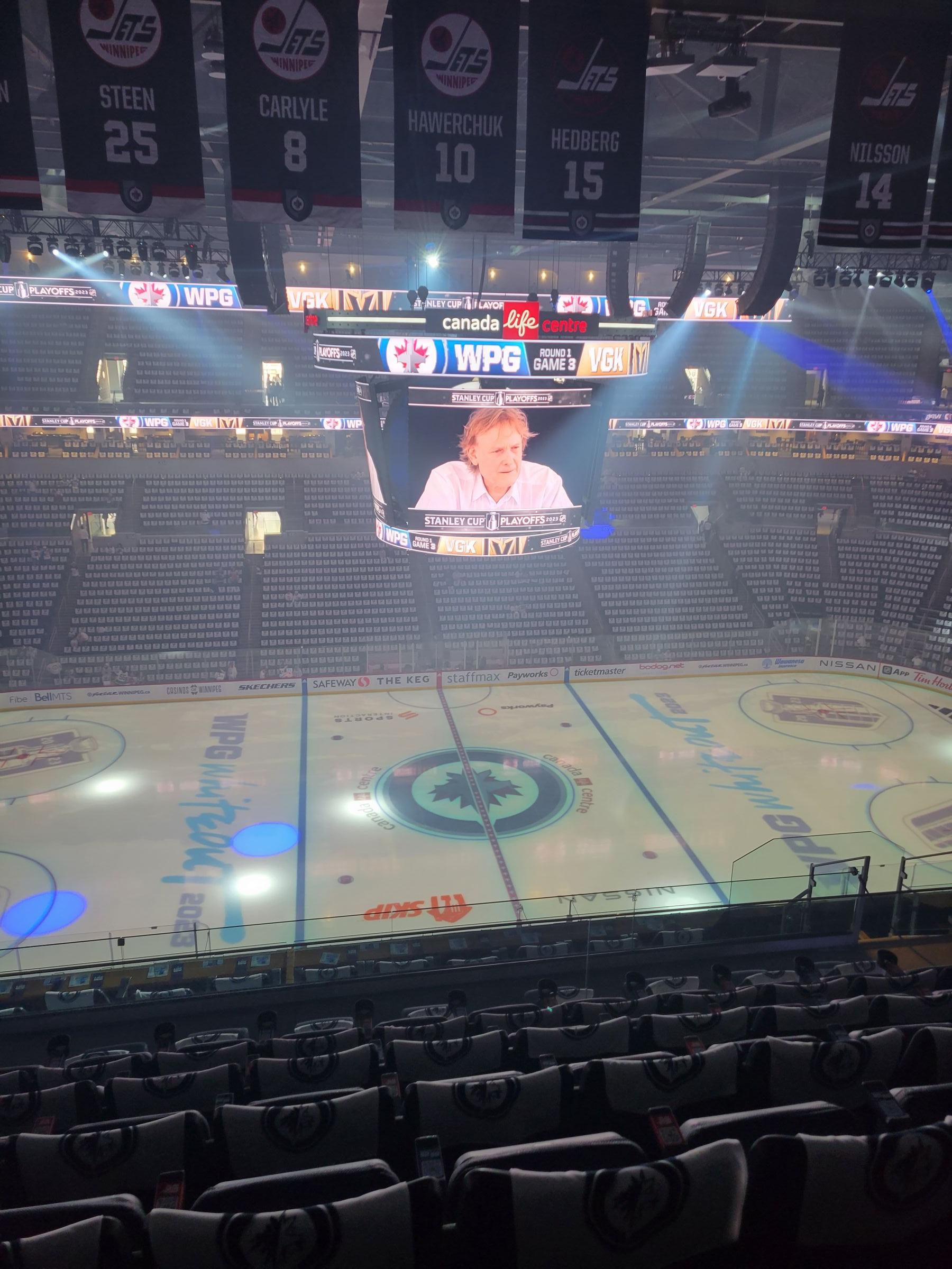 section 321, row 8 seat view  for hockey - canada life centre