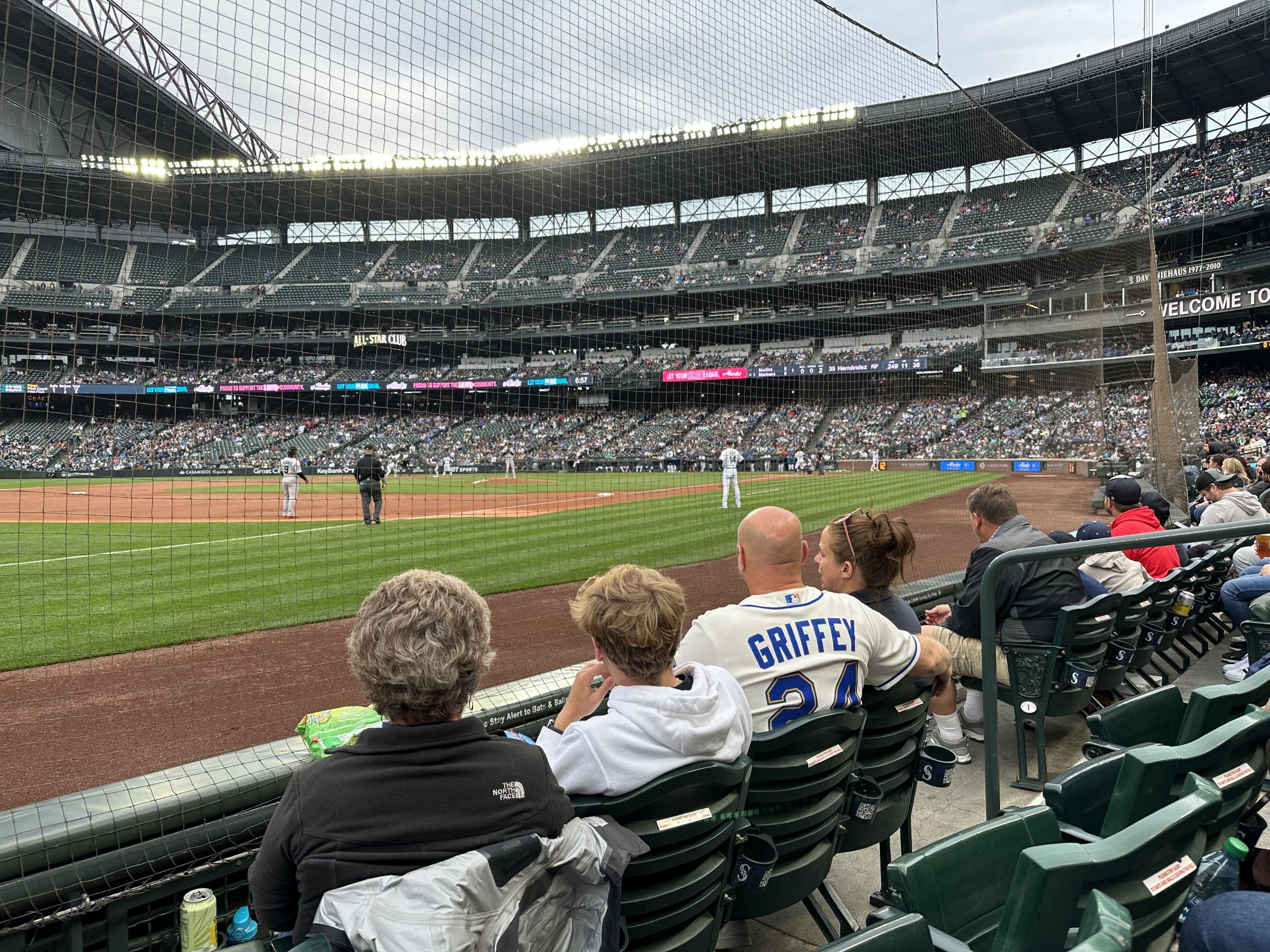 section 143, row 3 seat view  for baseball - t-mobile park